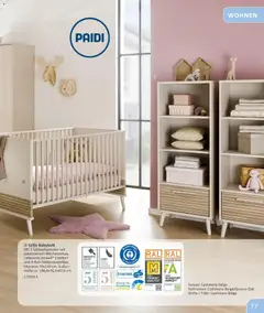 Vedes  Babykatalog  ab 01.01.2026 gültig | Seite: 77 | Produkte: Matratze, Lattenrost, Babybett