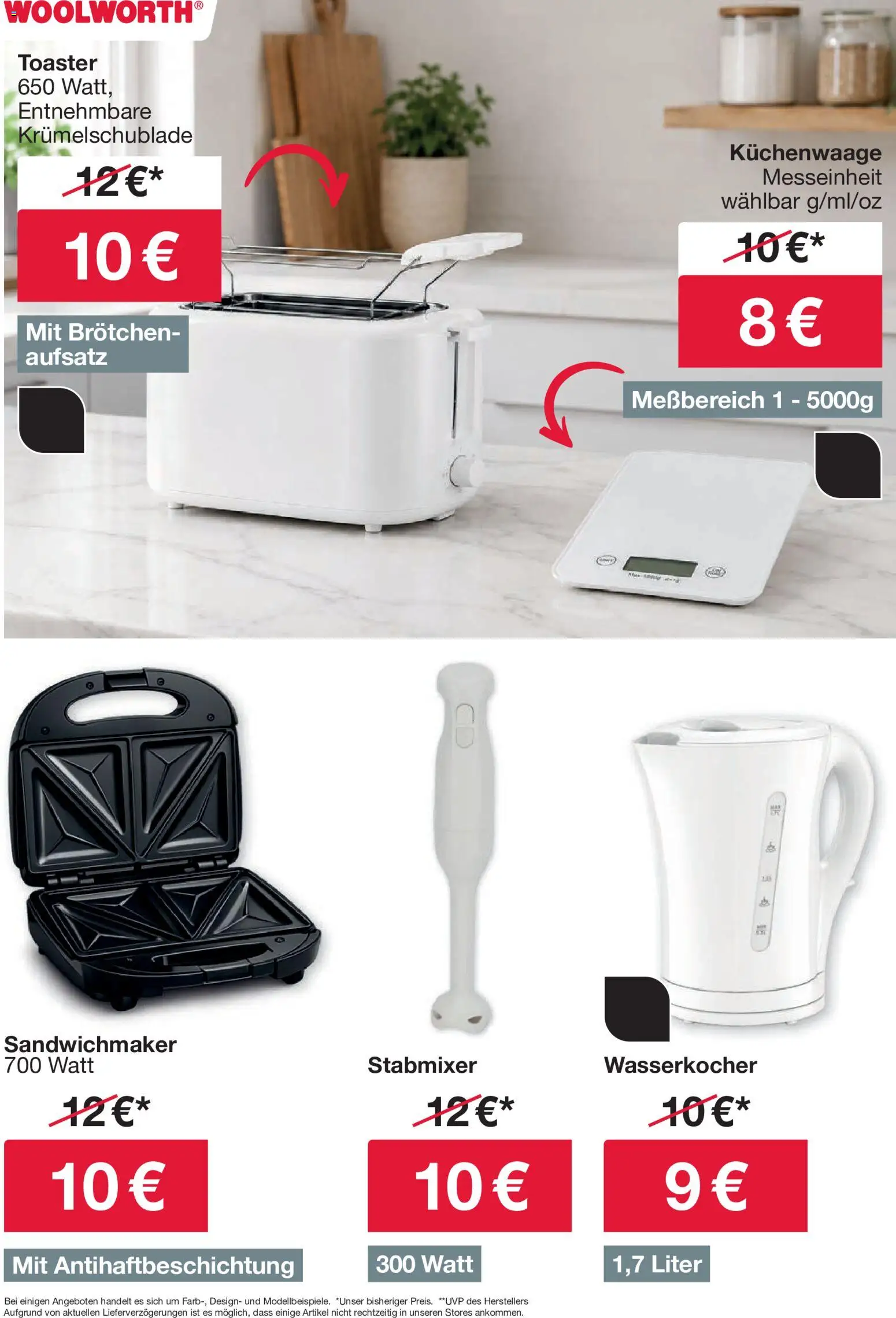 Woolworth Prospekt – gültig ab 29.05.2026 | Seite: 27 | Produkte: Wasserkocher, Sandwichmaker, Toaster, Stabmixer