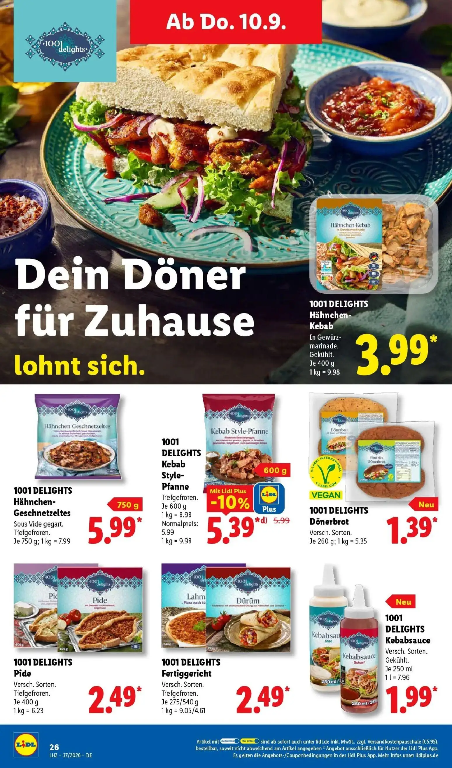 Lidl Prospekt Grimma (ab 07.09.2026) zum Blättern » Angebote | Seite: 54 | Produkte: Hahnchen, Pizza
