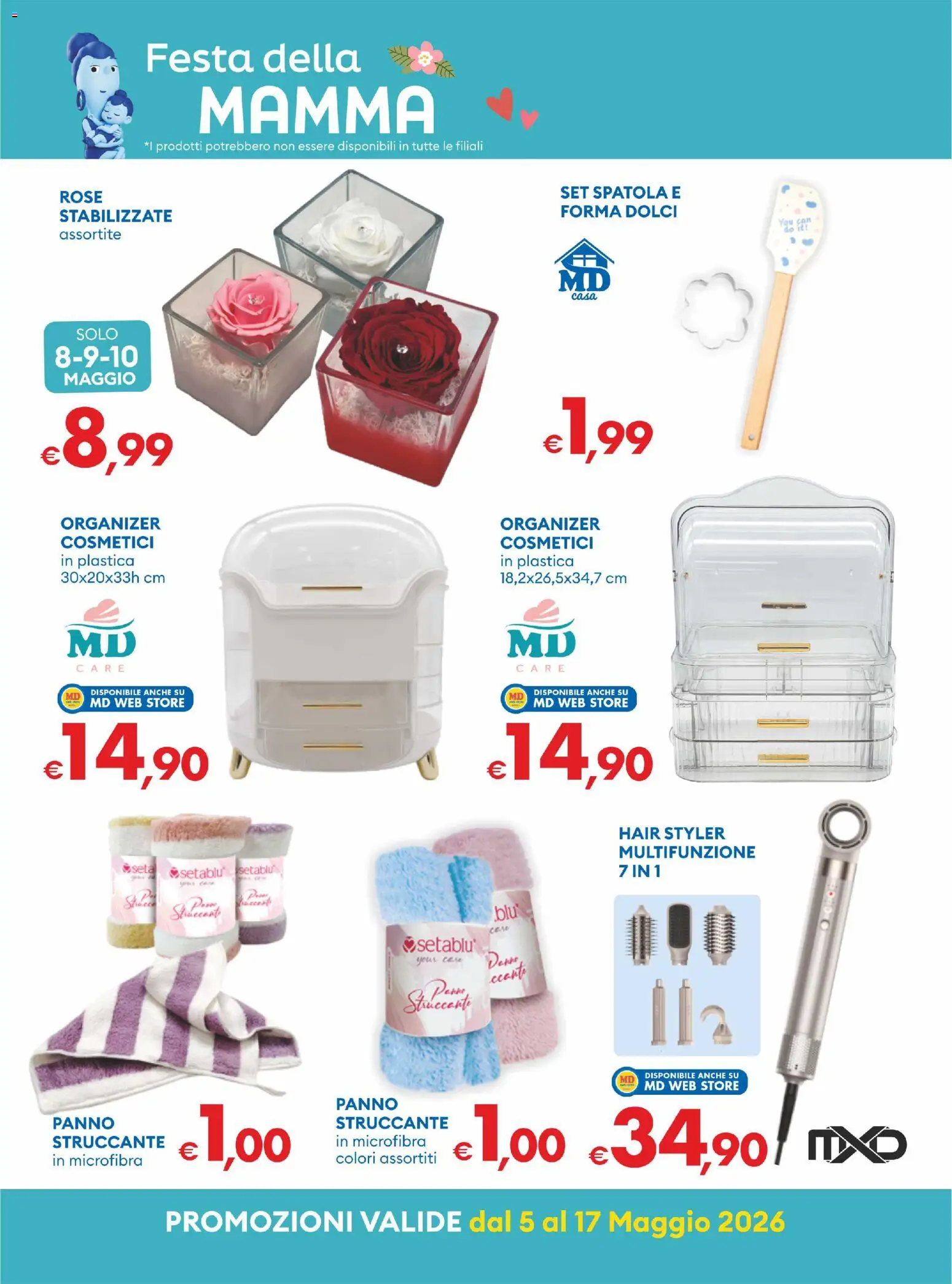 Volantino MD Discount del 05.05.2026 | Pagina: 17 | Prodotti: Struccante, Spatola