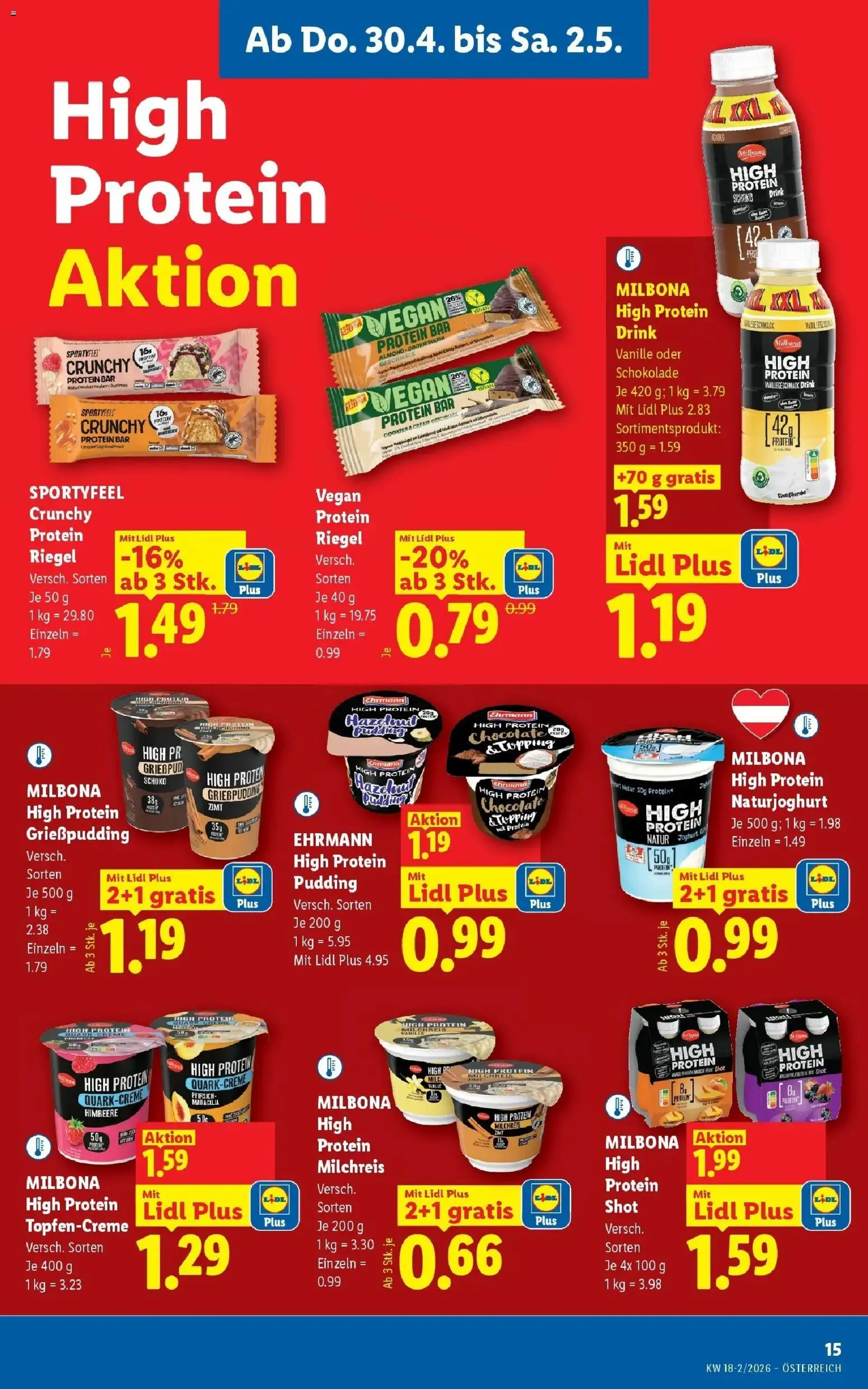 Lidl Flugblatt - Wien, Langenzersdorf, Zwettl gültig ab 30.04.2026 | Seite: 19 | Produkte: Pfirsich, Creme, Joghurt, Schokolade