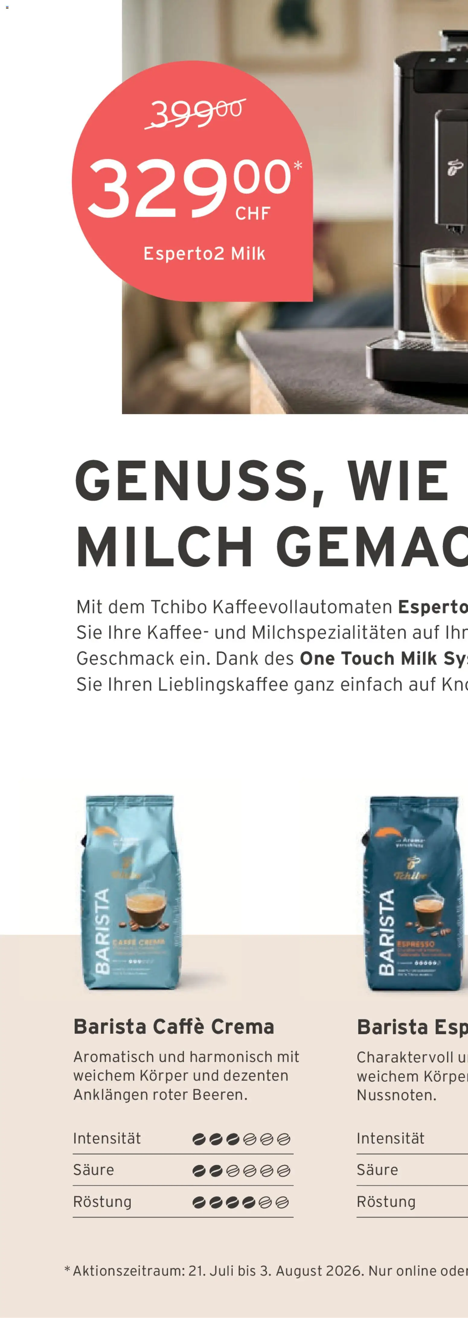 Tchibo aktionen Inspiriert vom Meer – gültig ab 28.07.2026 | Seite: 28 | Produkte: Milch, Kaffee