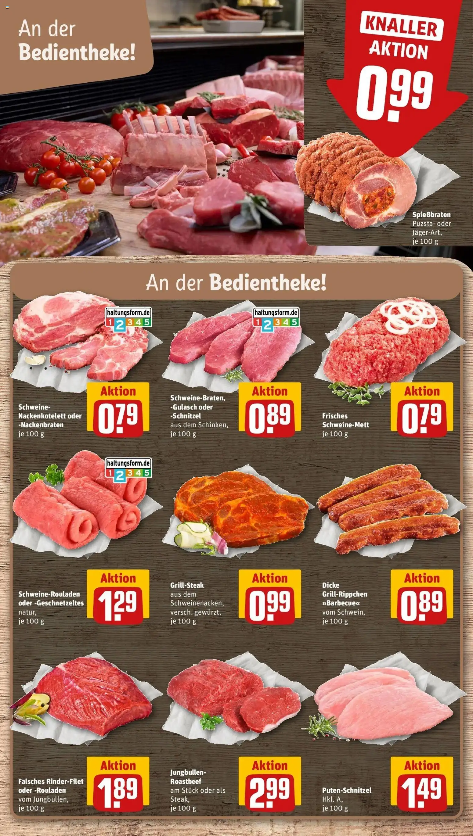 REWE Prospekt ab 10.08.2026 zum Blättern » Angebote | Seite: 6 | Produkte: Rinderfilet, Schnitzel, Roastbeef, Putenschnitzel