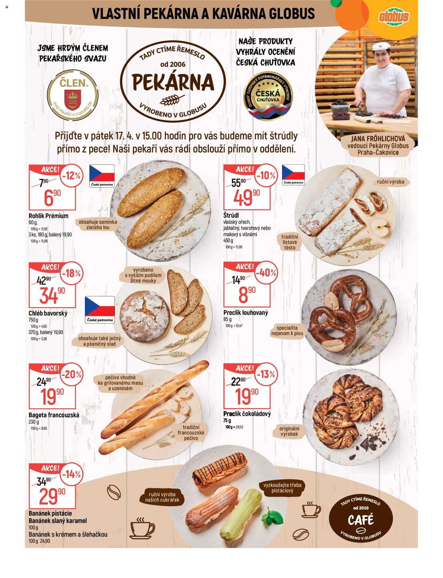 Globus leták - Praha Čakovice od 15.04.2026 | Strana: 6 | Produkty: Slaný karamel, Globus, Chléb, Semínka