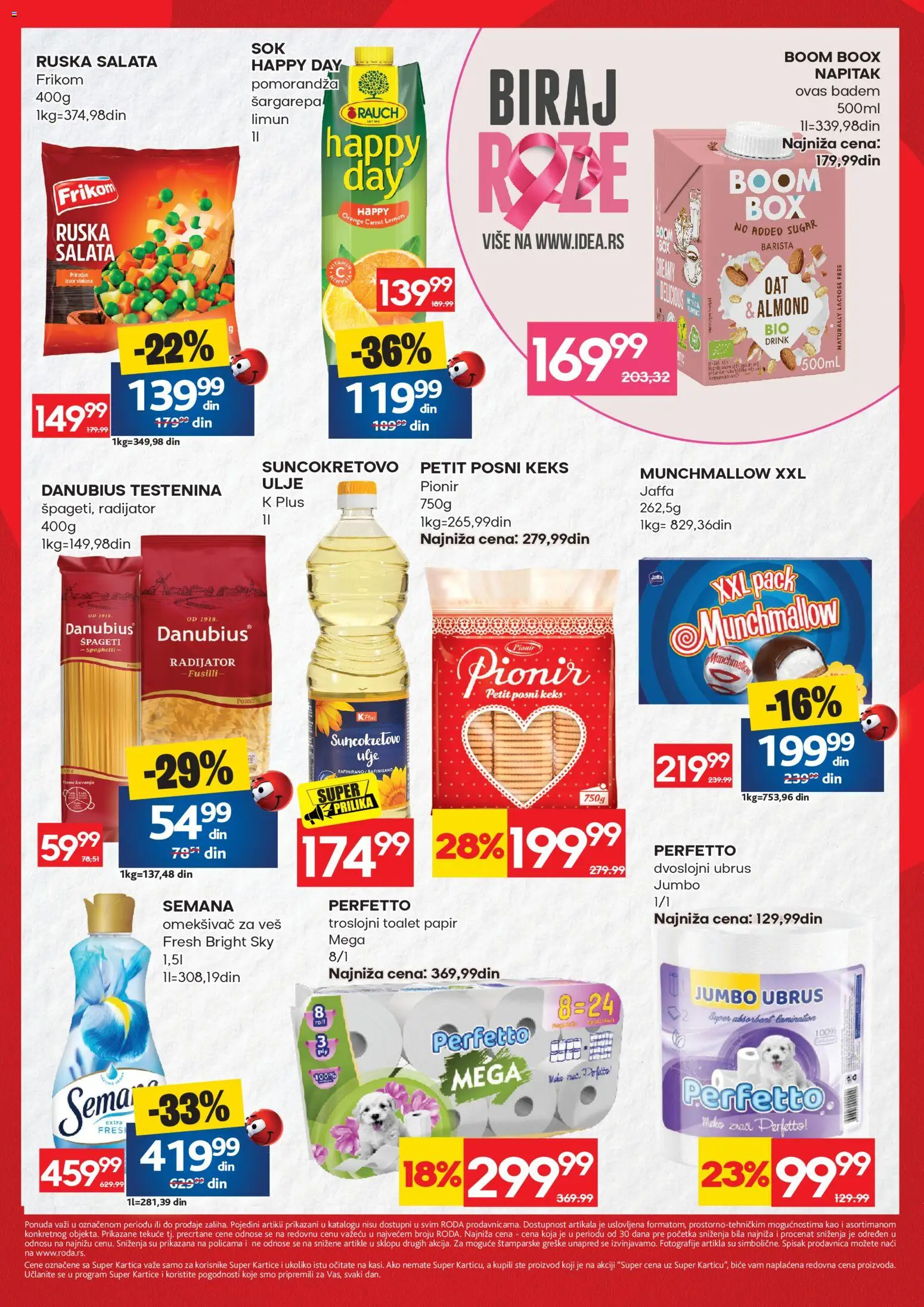 Roda katalog - važi od 22.10.2026 | Strana: 2 | Proizvode: Keks, Munchmallow, Špageti, Pomorandza