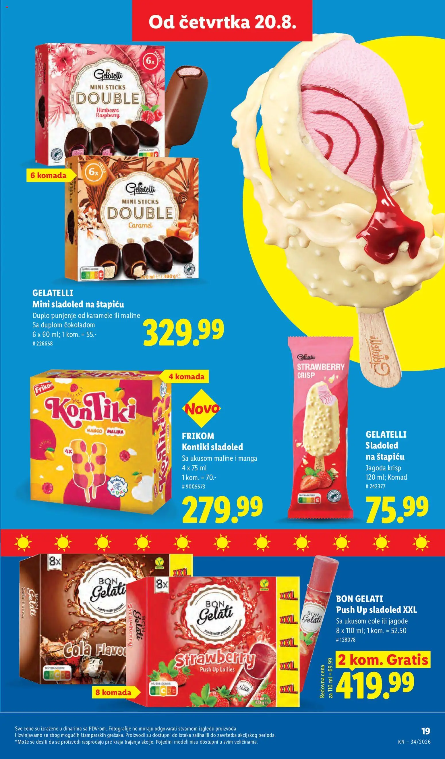 Lidl katalog - važi od 20.08.2026 | Strana: 47 | Proizvode: Jagode, Sladoled, Mango, Jagoda