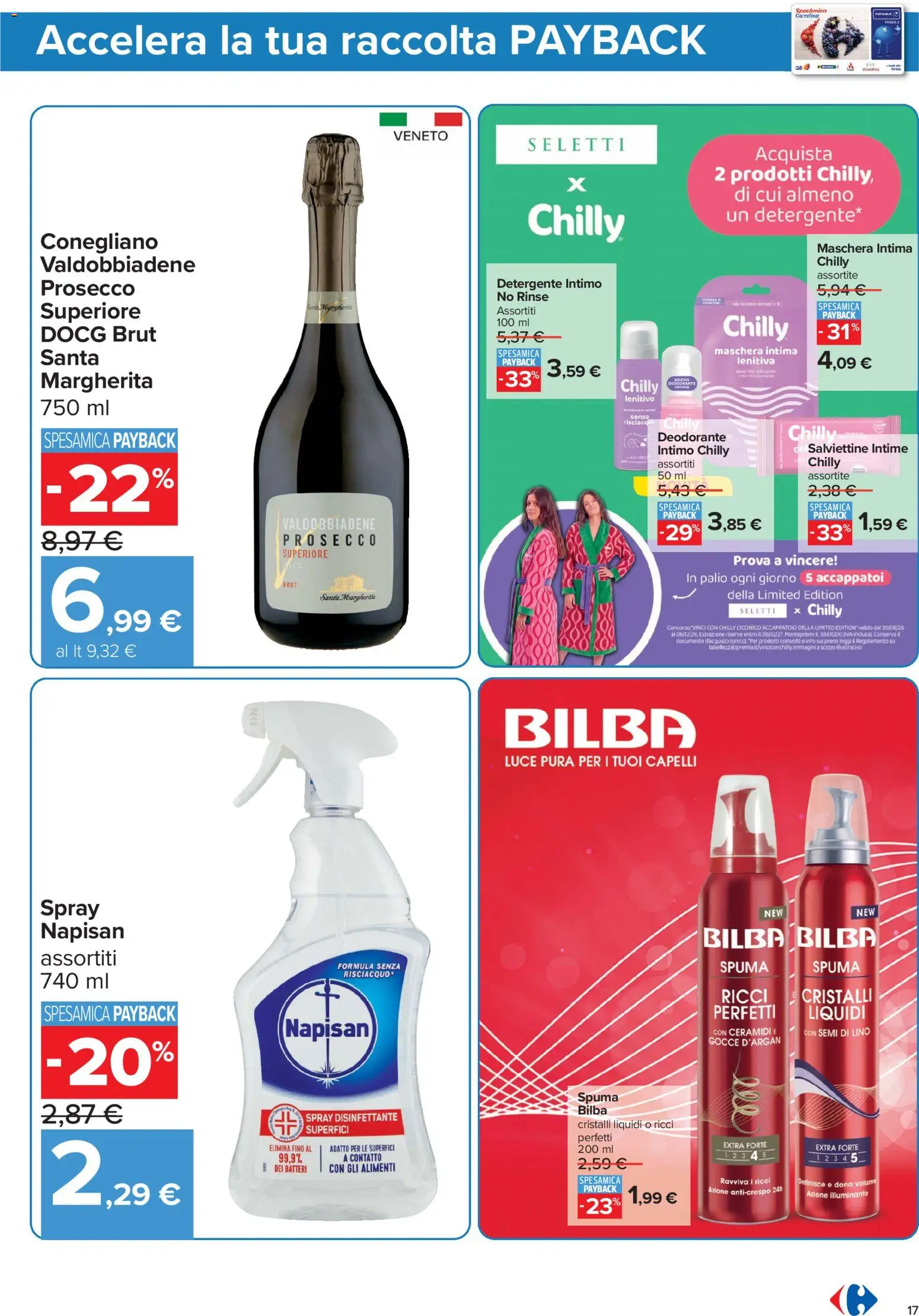 Volantino Carrefour del 23/10/2026 | Pagina: 19 | Prodotti: Illuminante, Spray disinfettante, Deodorante, Detergente