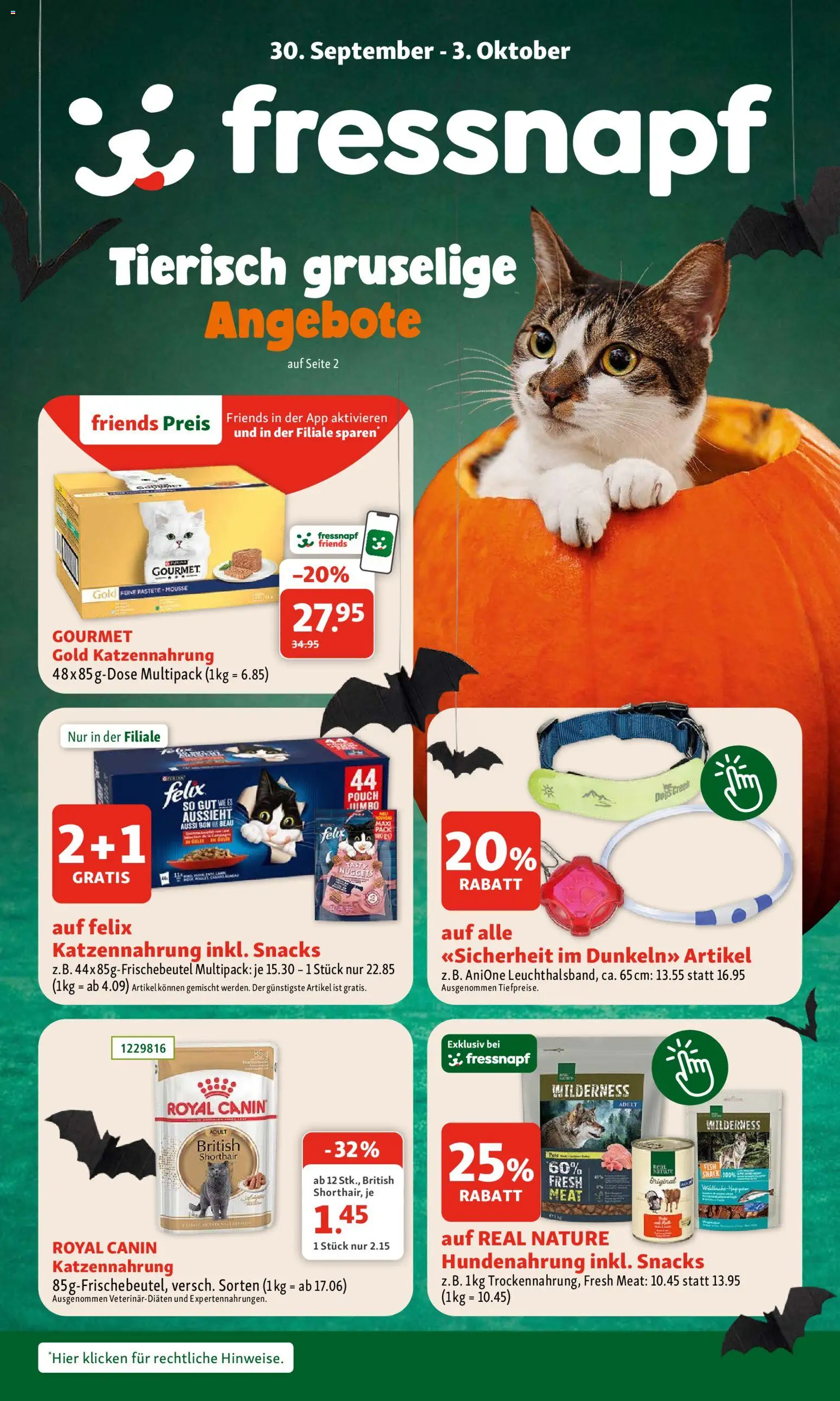 Fressnapf aktionen – gültig ab 30.09.2026 | Seite: 1 | Produkte: Snacks