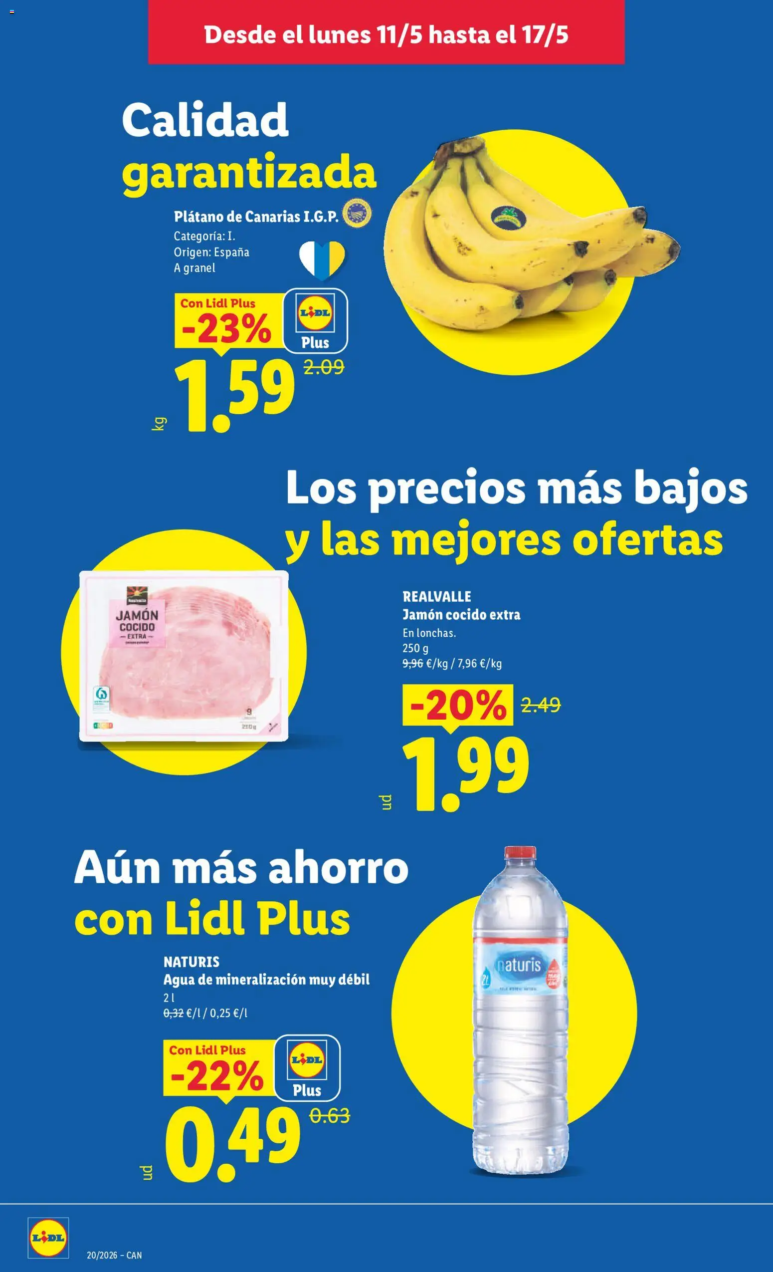 Lidl folleto │ válido desde el 11.05.2026 | Página: 2 | Productos: Jamón, Jamón cocido