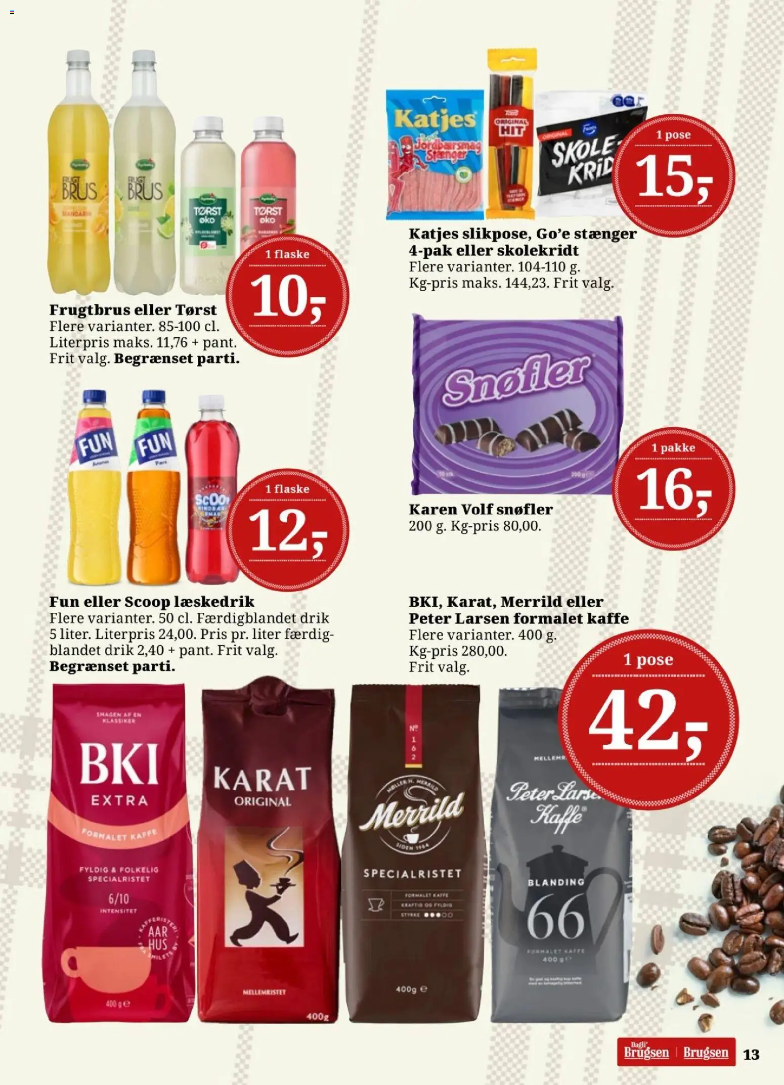 Dagli'Brugsen tilbudsavis – gyldig fra 14/08/2026 | Side: 13 | Produkter: Kaffe