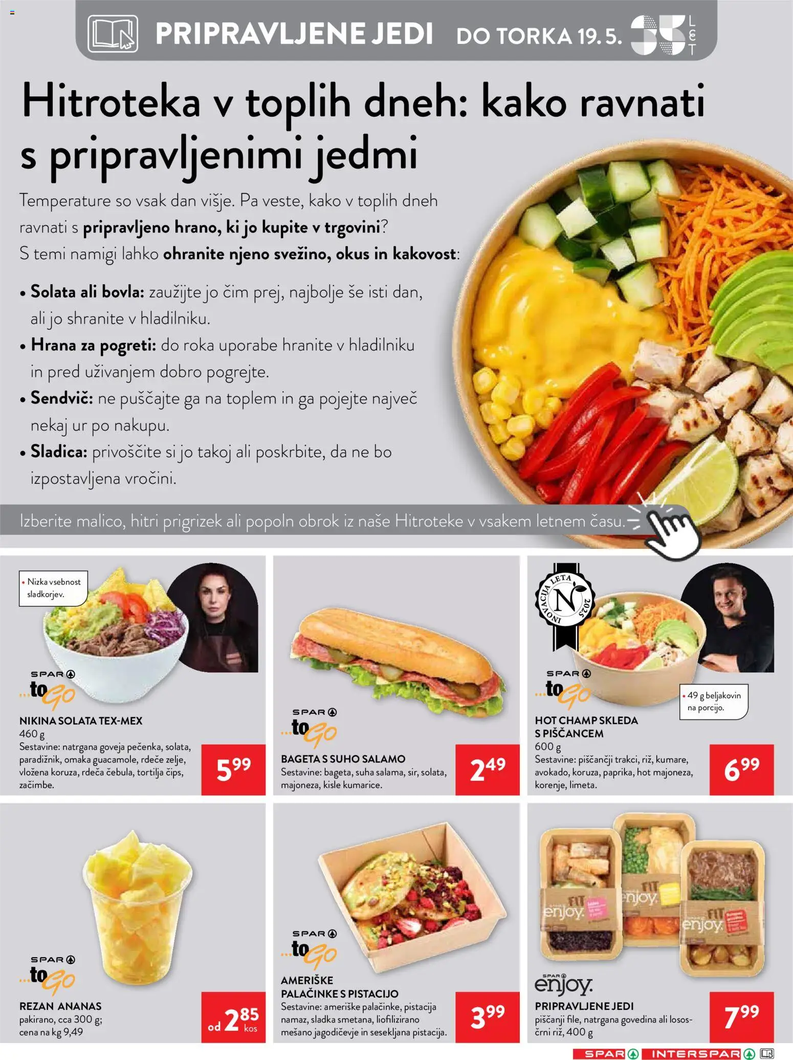Novi Spar katalog ponudbe – veljaven od 13.05.2026 | Stran: 27 | Izdelki: Losos, Ananas, Solata, Omaka