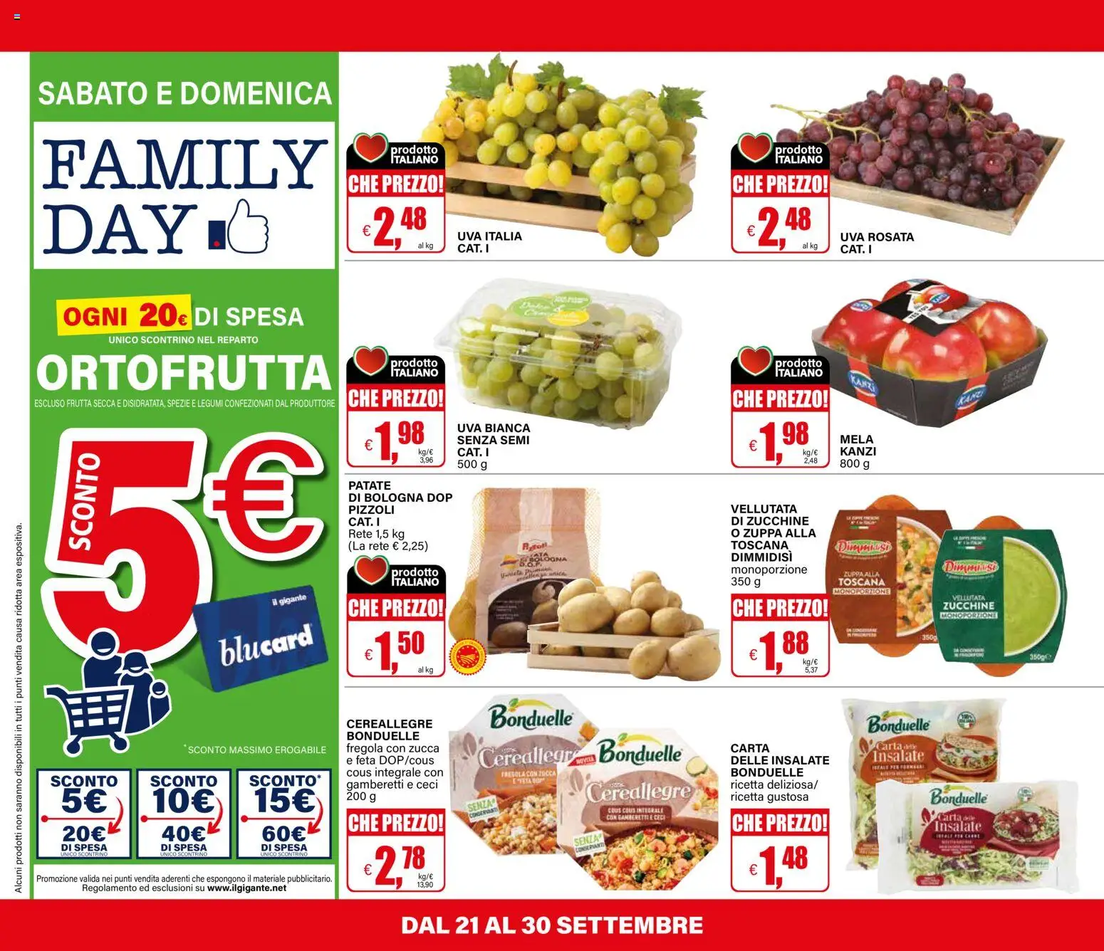 Volantino Il Gigante del 21/09/2026 | Pagina: 16 | Prodotti: Spezie, Patate, Frutta, Zucca