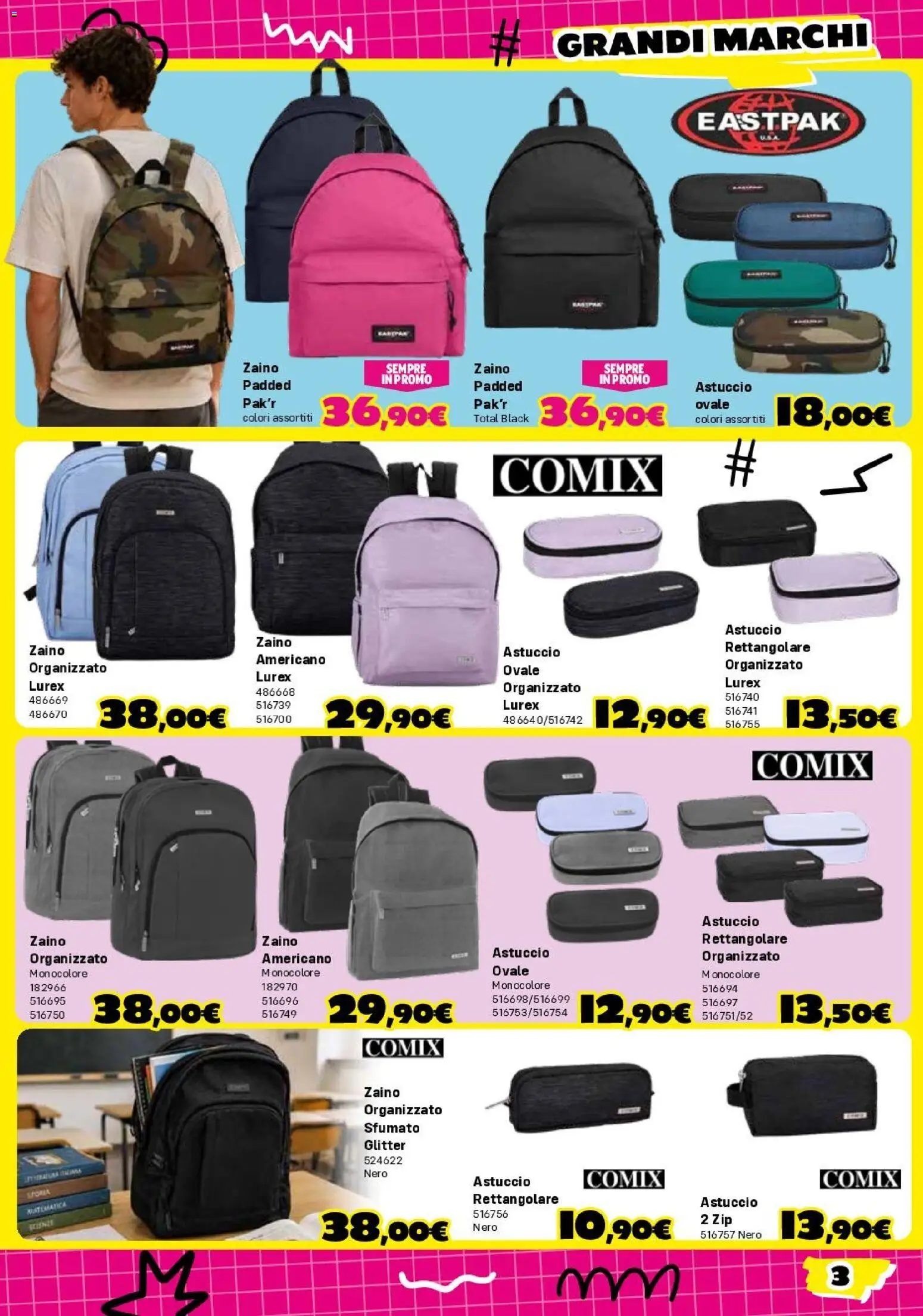 Volantino Orizzonte del 30/07/2026 | Pagina: 3 | Prodotti: Zaino, Astuccio