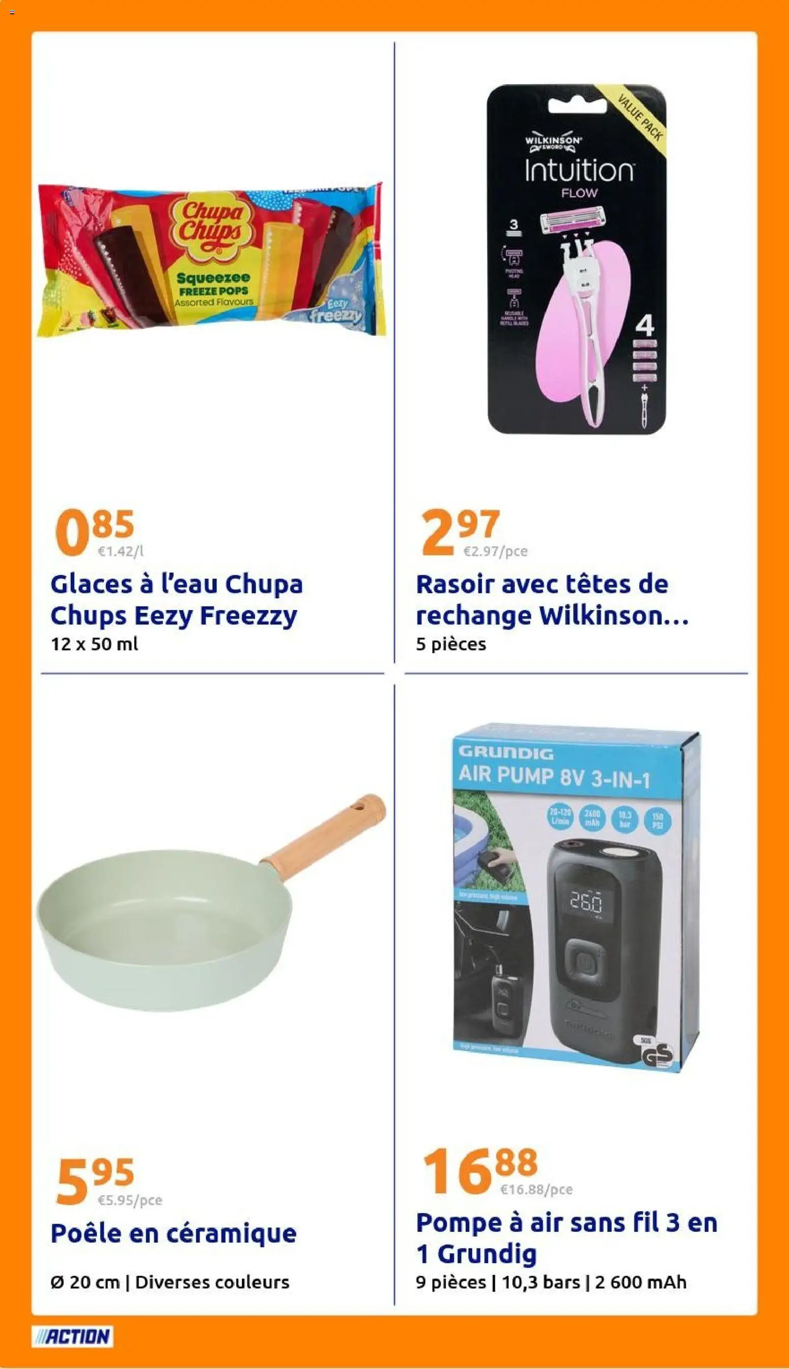 {H1} | Page: 20 | Produits: Glaces, Poêle, Rasoir, Chips
