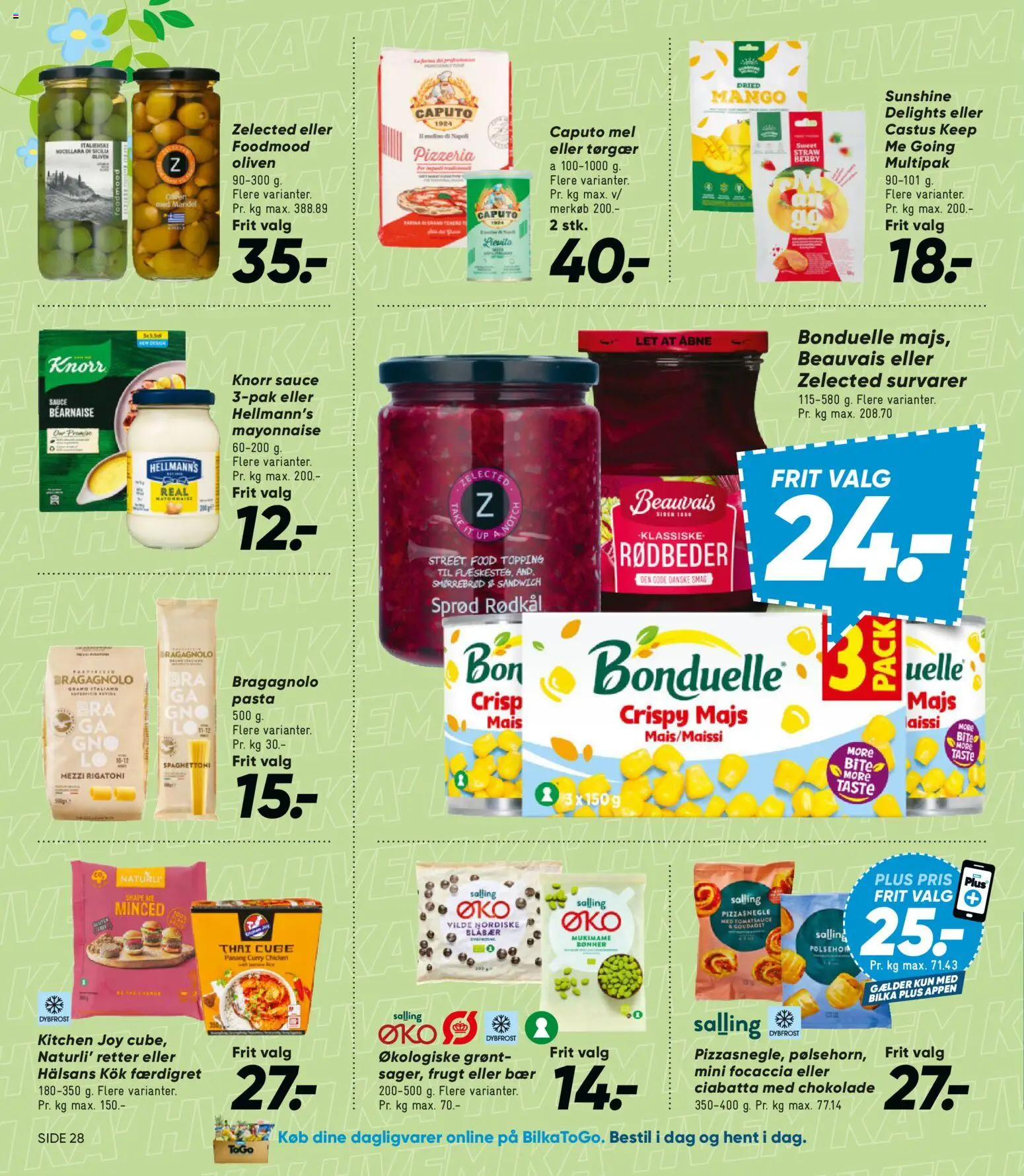 Bilka tilbudsavis – gyldig fra 22.05.2026 | Side: 38 | Produkter: Blåbær, Chokolade, Rødbeder, Focaccia