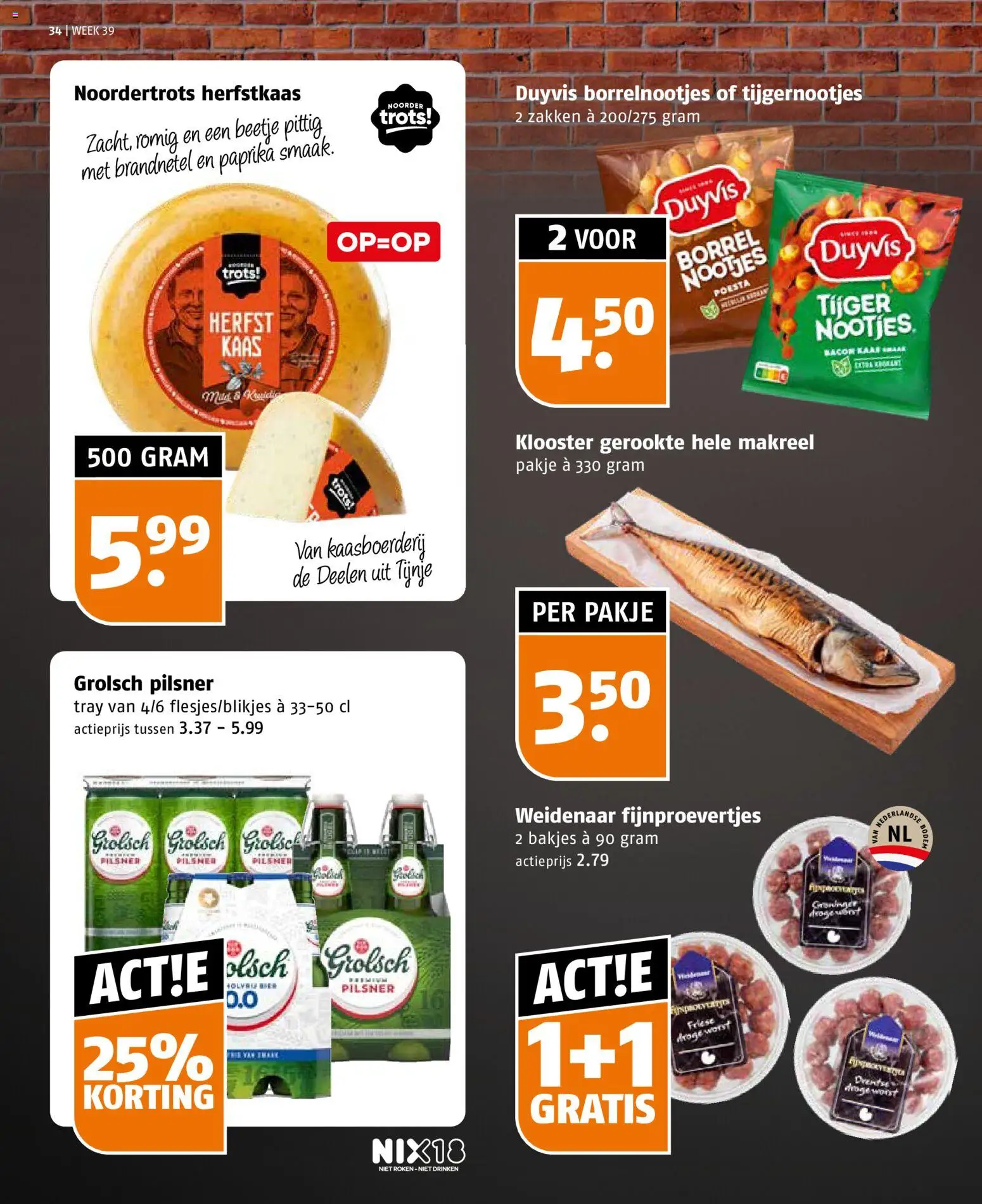 {H1} | Pagina: 34 | Producten: Worst, Bacon, Paprika, Makreel