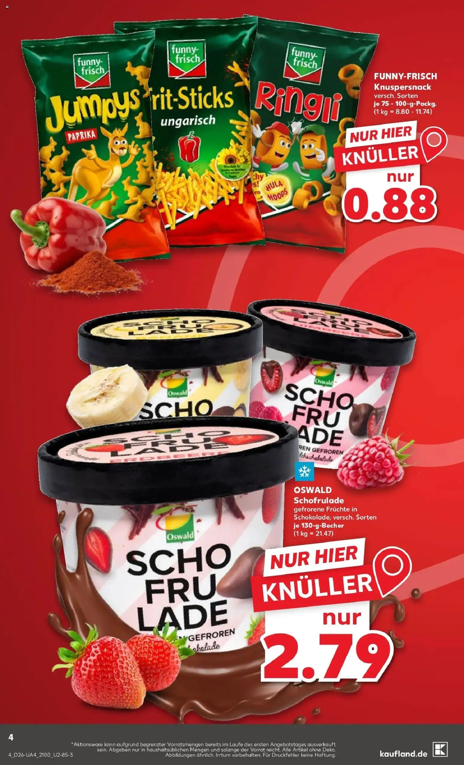 Kaufland Prospekt Dillingen An Der Donau – gültig ab 22.06.2026 | Seite: 13 | Produkte: Funny frisch, Paprika, Chips
