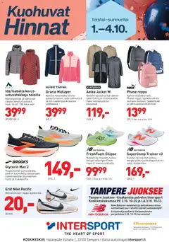 Intersport-mainoslehti voimassa 01/10/2026 alkaen