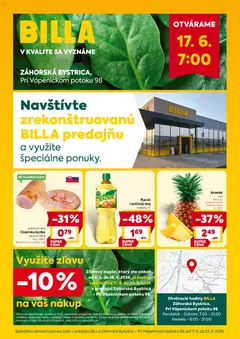 Billa leták platný od 17.06.2026