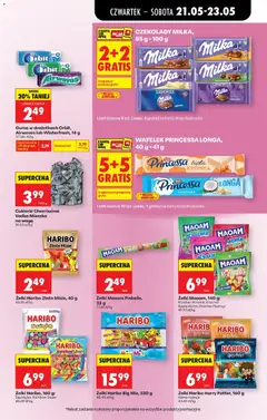 Pogląd oferty "CZEKOLADY MILKA, 85 g - 100 g, Czekolady Milka, 85 g - 100 g" - ważna od 21.05.2026 | Strona: 49 | Produkty: Karta, Czekolady, Krowka, Cukierki