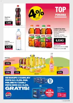 Mercator katalog akcije – veljaven od 01.06.2026 | Stran: 15 | Izdelki: Kos, Sok, Ananas, Voda
