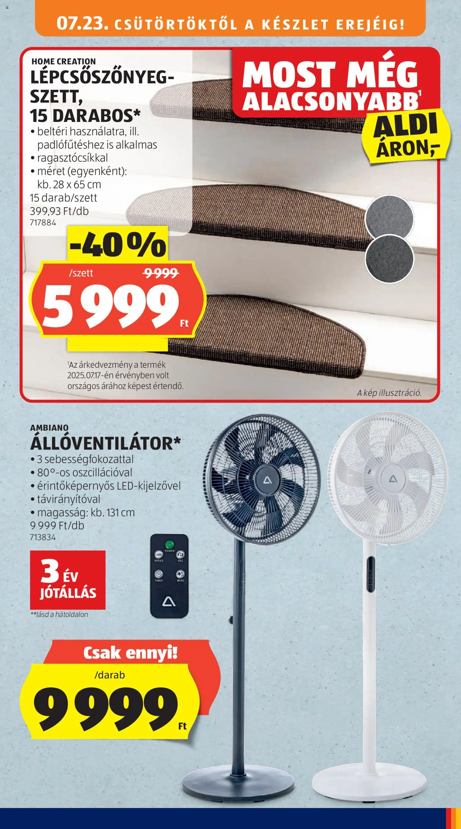 Aldi akciós ujság - amely érvényes a következő dátumtól: 2026.07.23. | Oldal: 43