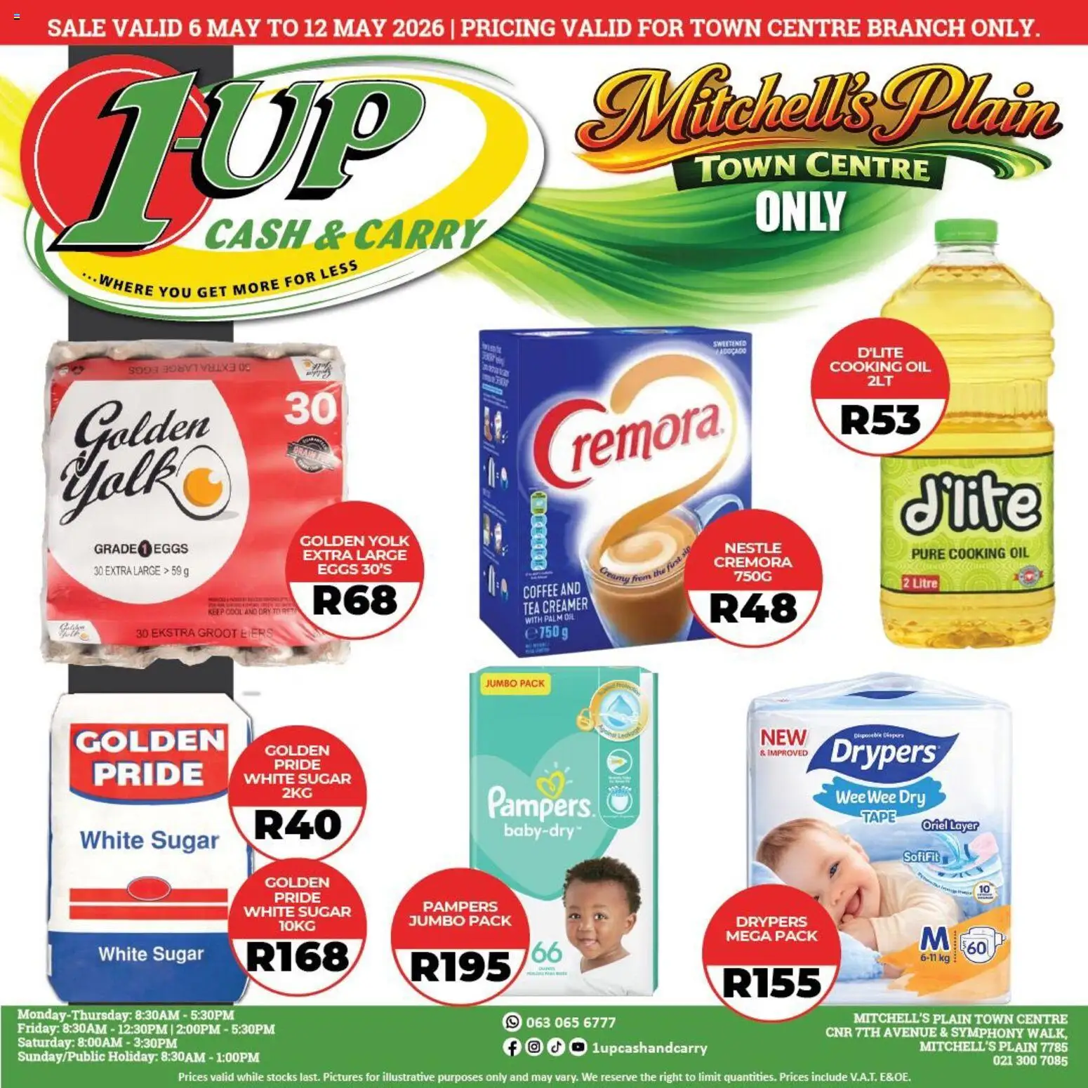 New 1UP Cash & Carry catalogue – valid from 06.05.2026 | Page: 3 | Products: Eggs, Creamer, Oil, Coffee