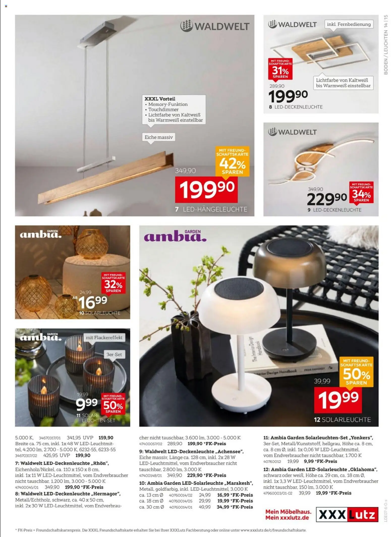 XXXLutz Wohnaccessoires – gültig ab 11.07.2026 | Seite: 15 | Produkte: Solarleuchte