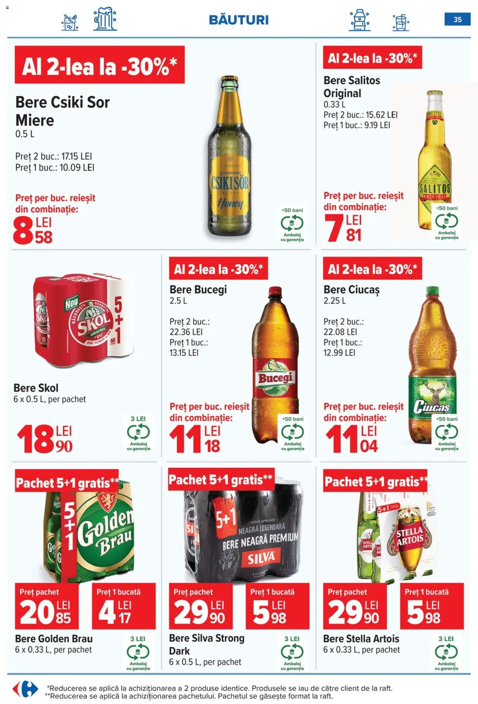 Noul catalog Carrefour – valabil de la 10.06.2026 | Pagină: 35 | Produse: Atıştırmalık, Bere
