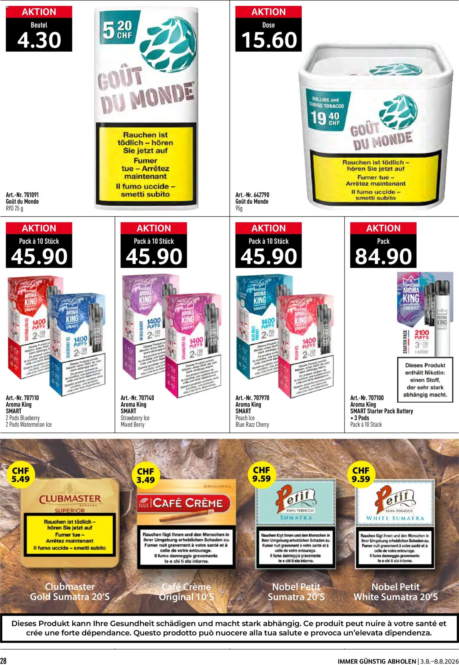 Prodega aktionen – gültig ab 03.08.2026 | Seite: 28 | Produkte: Creme