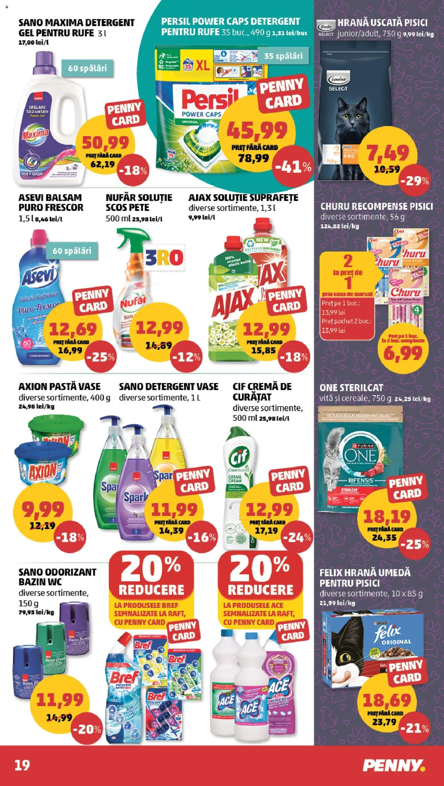 Noul catalog PENNY – valabil de la 24.06.2026 | Pagină: 19 | Produse: Balsam, Cremă, Detergent