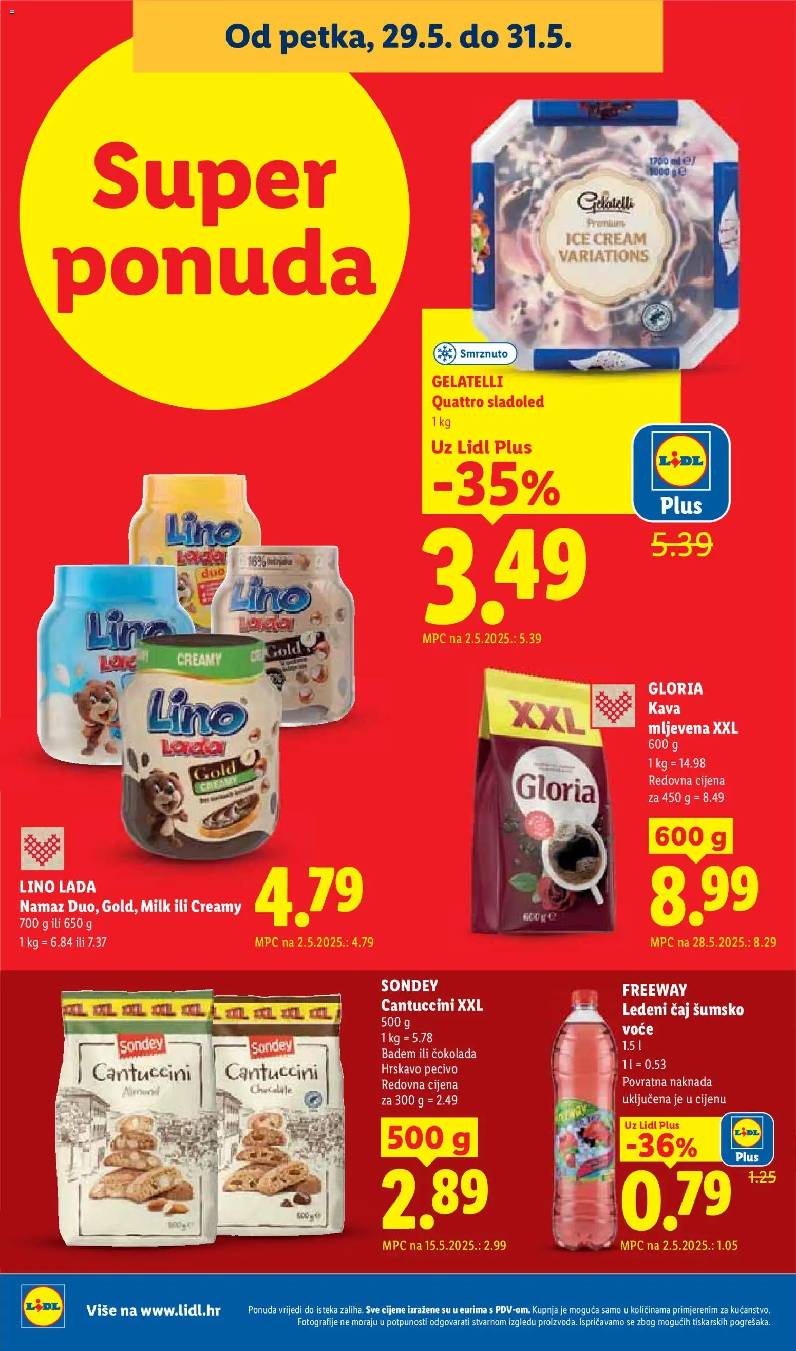Lidl katalog | vrijedi od 25.05.2026 | Stranica: 70 | Proizvodi: Kava, Čaj, Sladoled, Voće