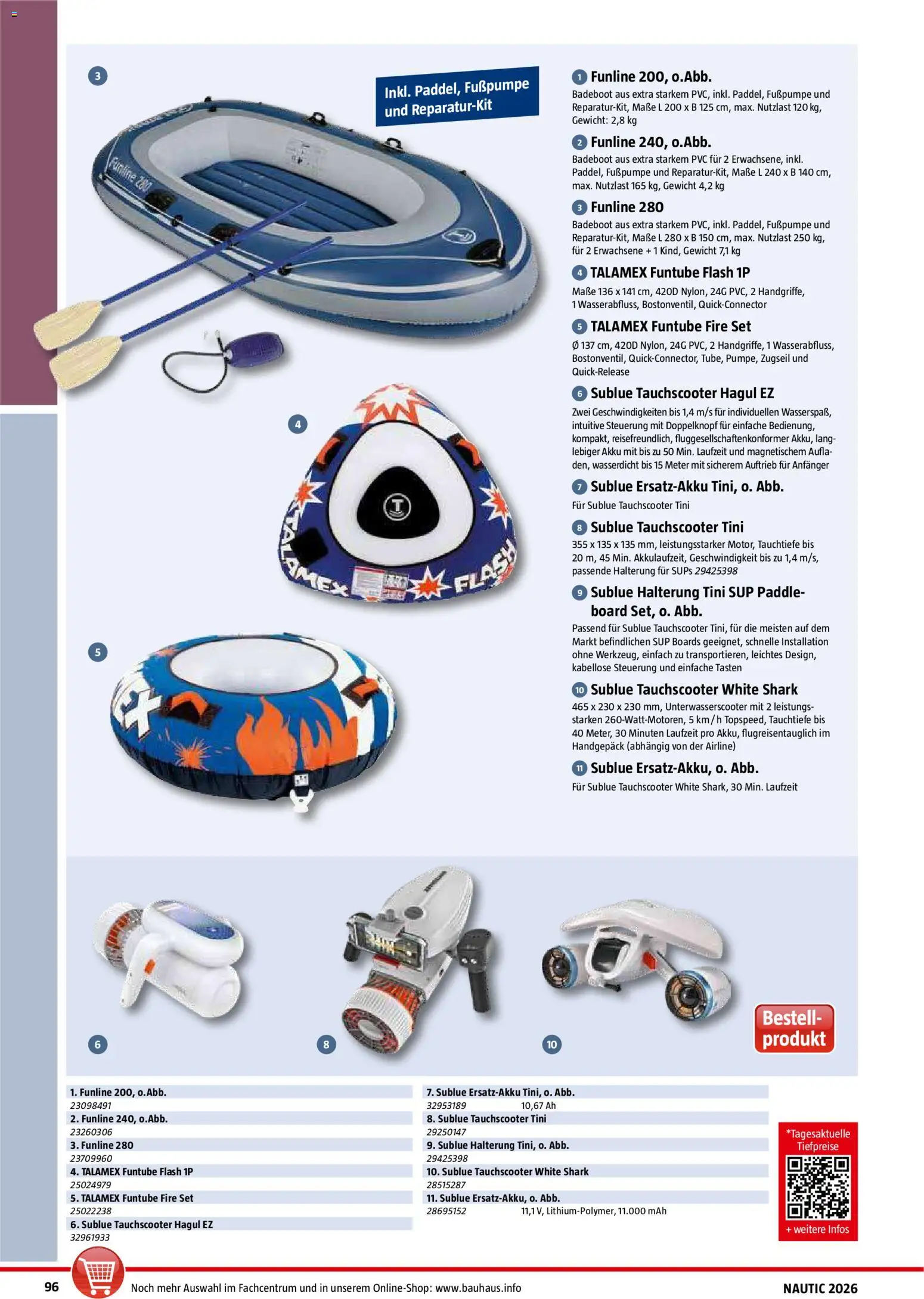 Bauhaus Nautic gültig ab 01.01.2026 | Seite: 96 | Produkte: Gewicht