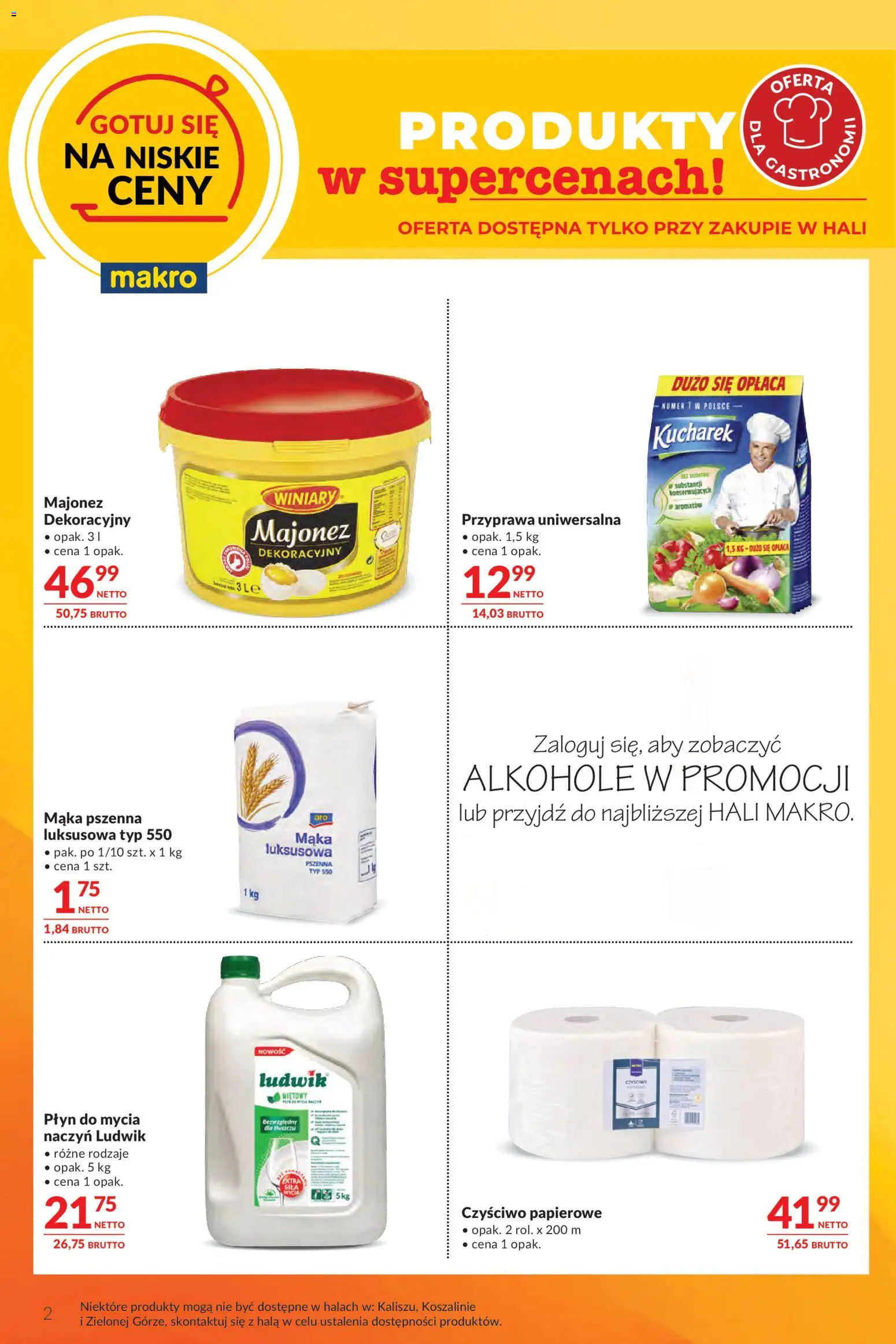 Makro gazetka - Oferta dla gastronomii od 12.05.2026 | Strona: 2 | Produkty: Majonez winiary, Majonez