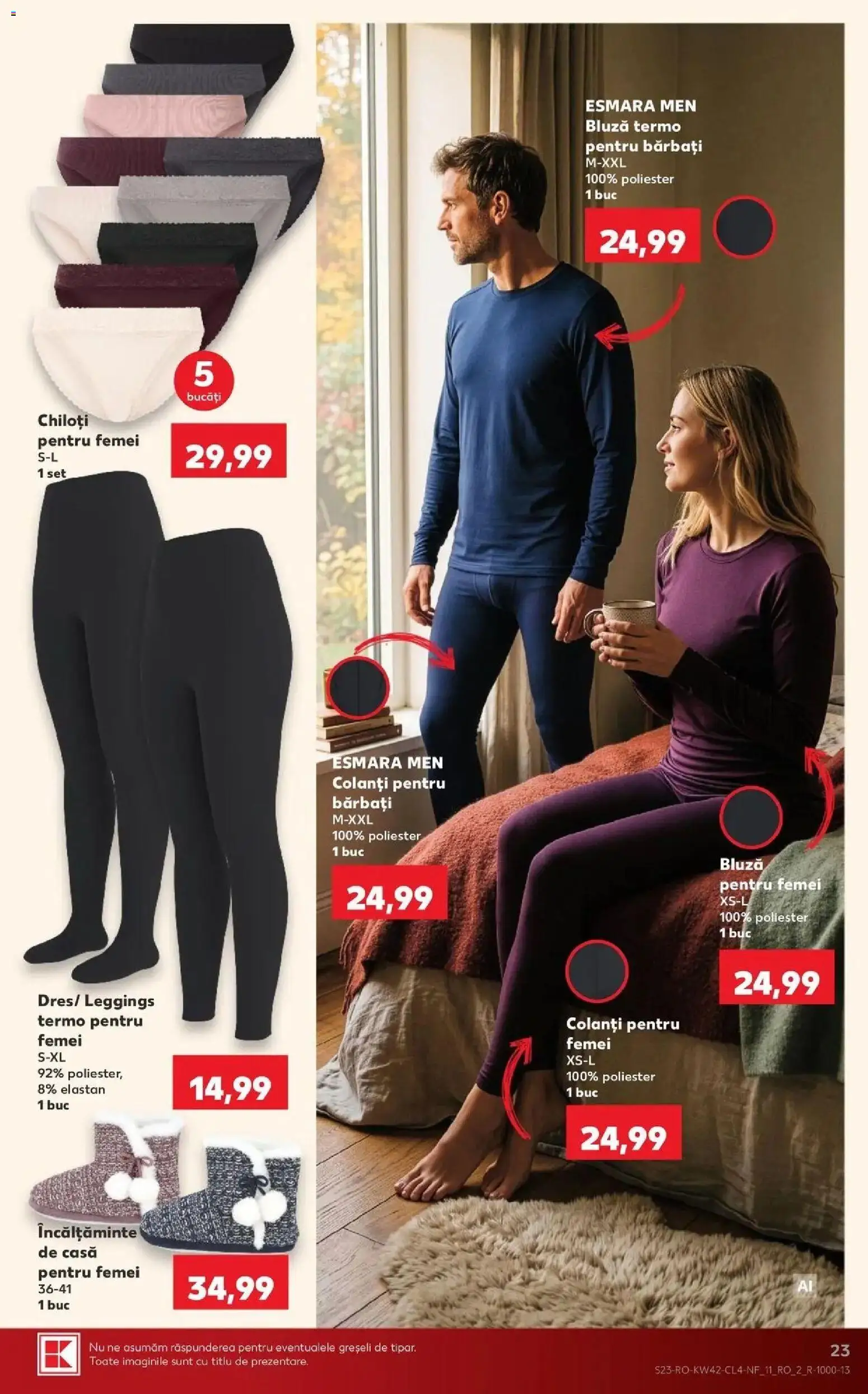 Kaufland Domnesti 14.10.2026 - Revista si Oferta | Pagină: 23 | Produse: Incaltaminte, Bluză, Chiloți, Colanți