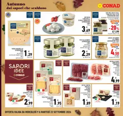 Anteprima del volantino BOCCONCINI DI MOZZARELLA DI BUFALA CAMPANA DOP SAPORI&DINTORNI CONAD, 270 g valido a partire dal 09/09/2026 | Pagina: 14 | Prodotti: Patate, Aglio, Burro, Pesto