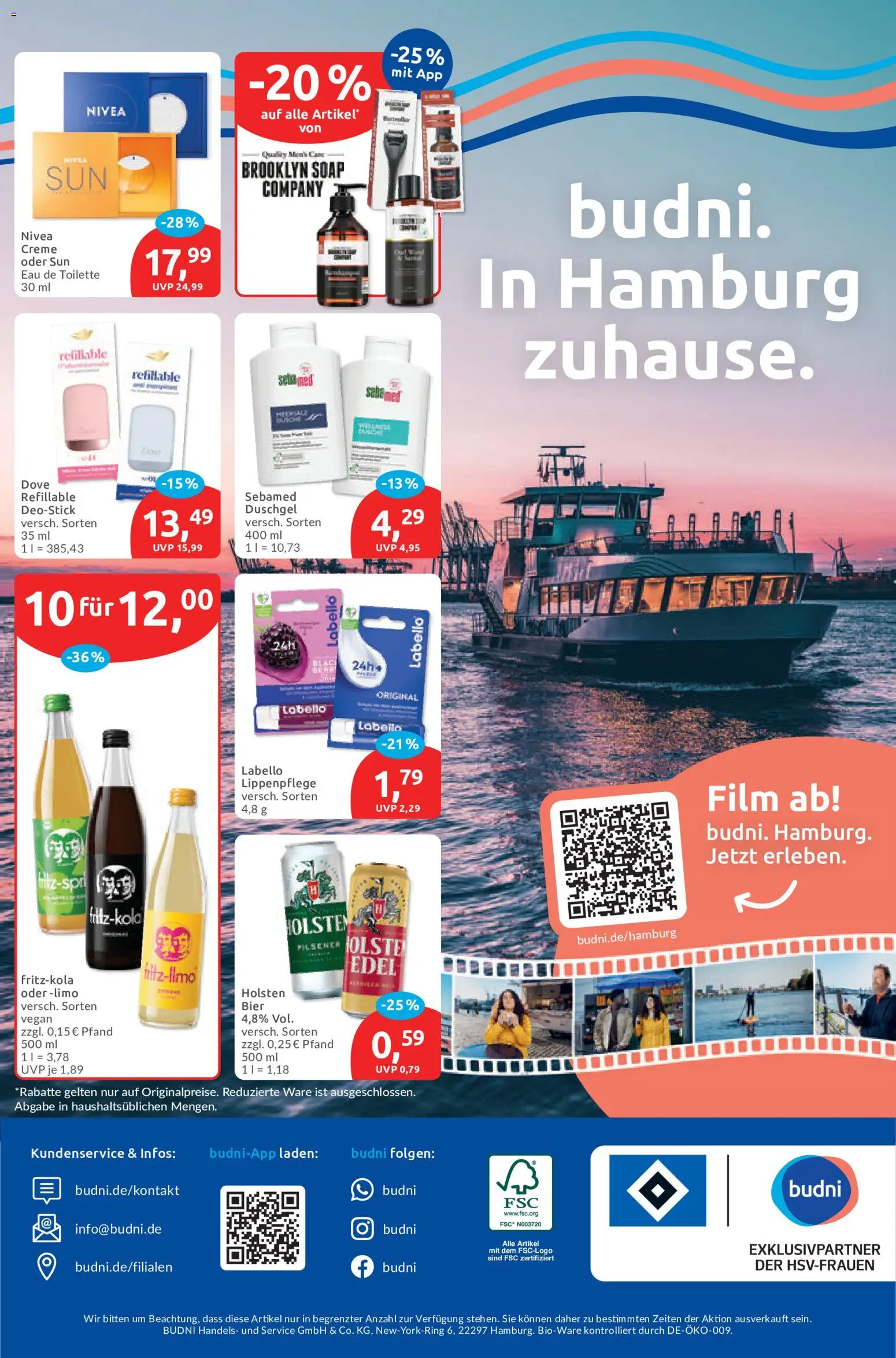 Budni Prospekt – gültig ab 06.07.2026 | Seite: 8 | Produkte: Toilette, Holsten, Creme, Duschgel