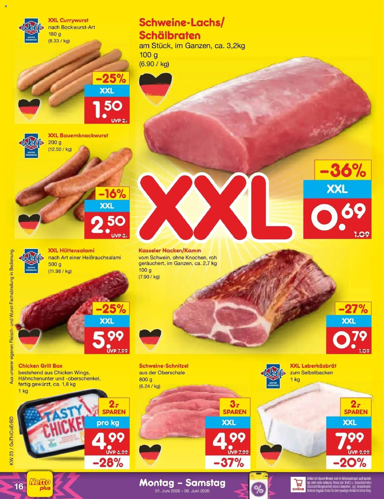 Netto Marken-Discount Prospekt Weimar – gültig ab 01.06.2026 | Seite: 18 | Produkte: Grill, Box, Fleisch