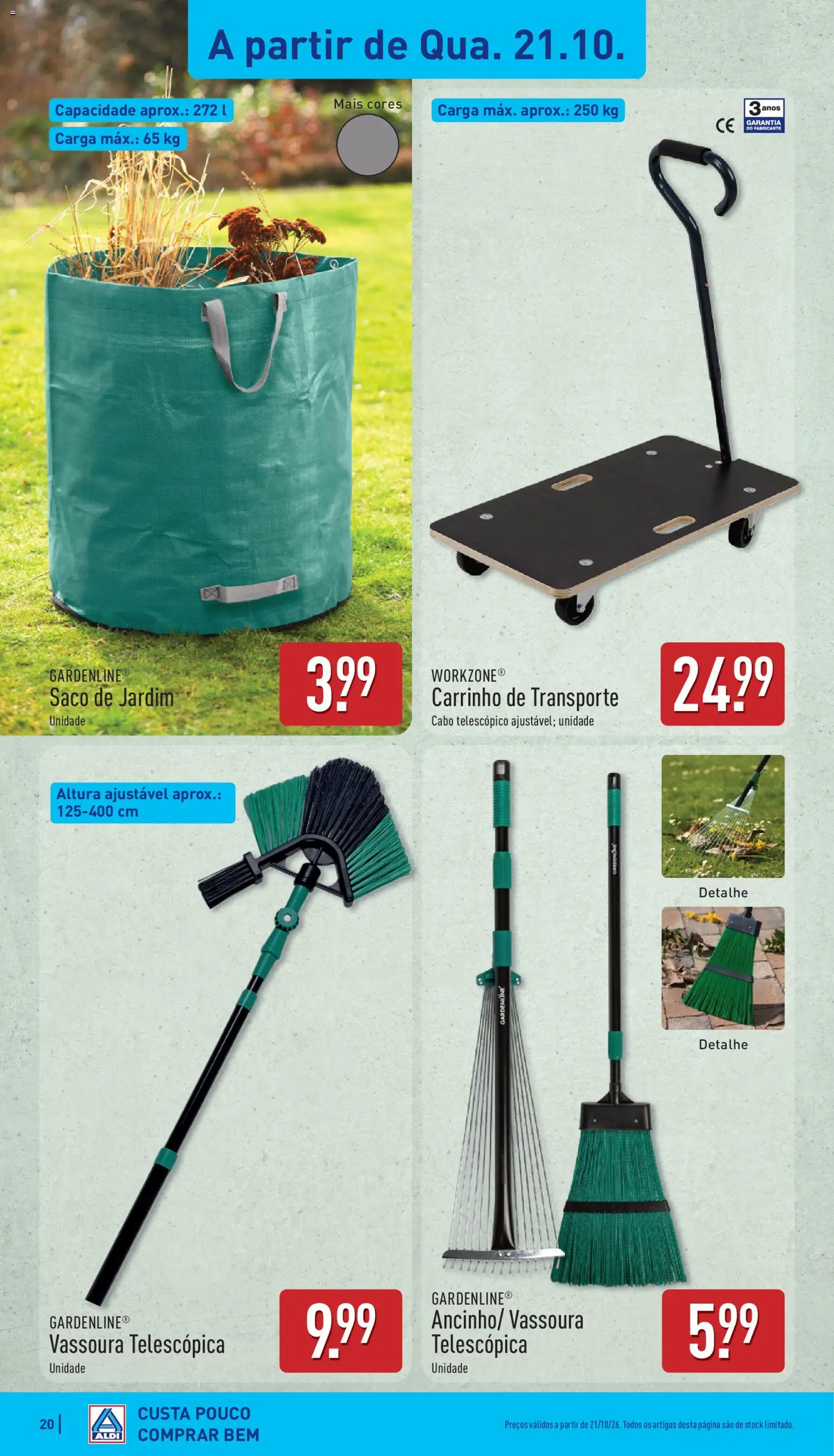 Aldi folheto │ válido de 24/10/2026 | Página: 20 | Produtos: Cabo, Saco, Vassoura