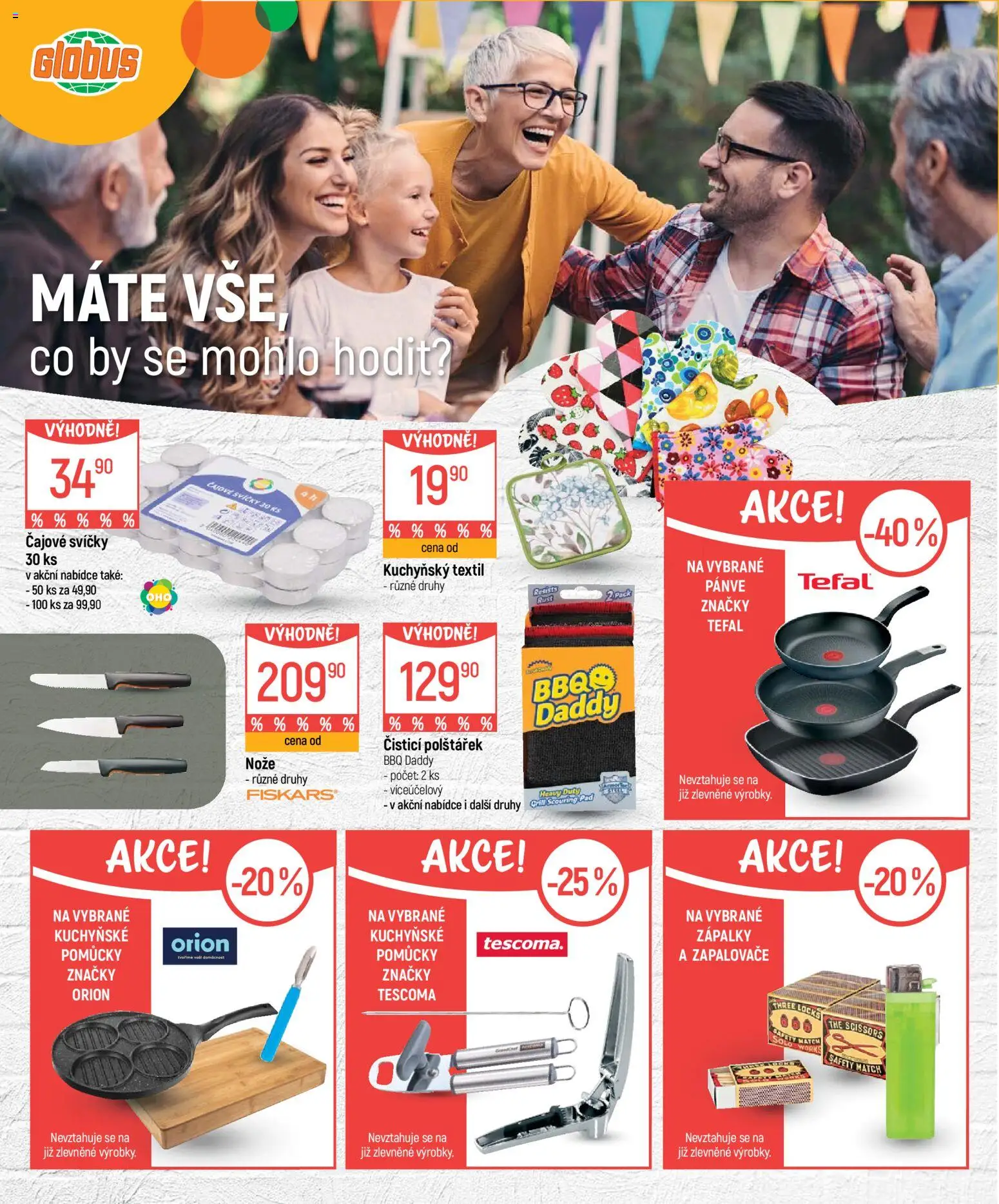 Globus leták - Léto od 06.05.2026 | Strana: 4 | Produkty: Globus, Čajové svíčky, Svíčky, Tefal
