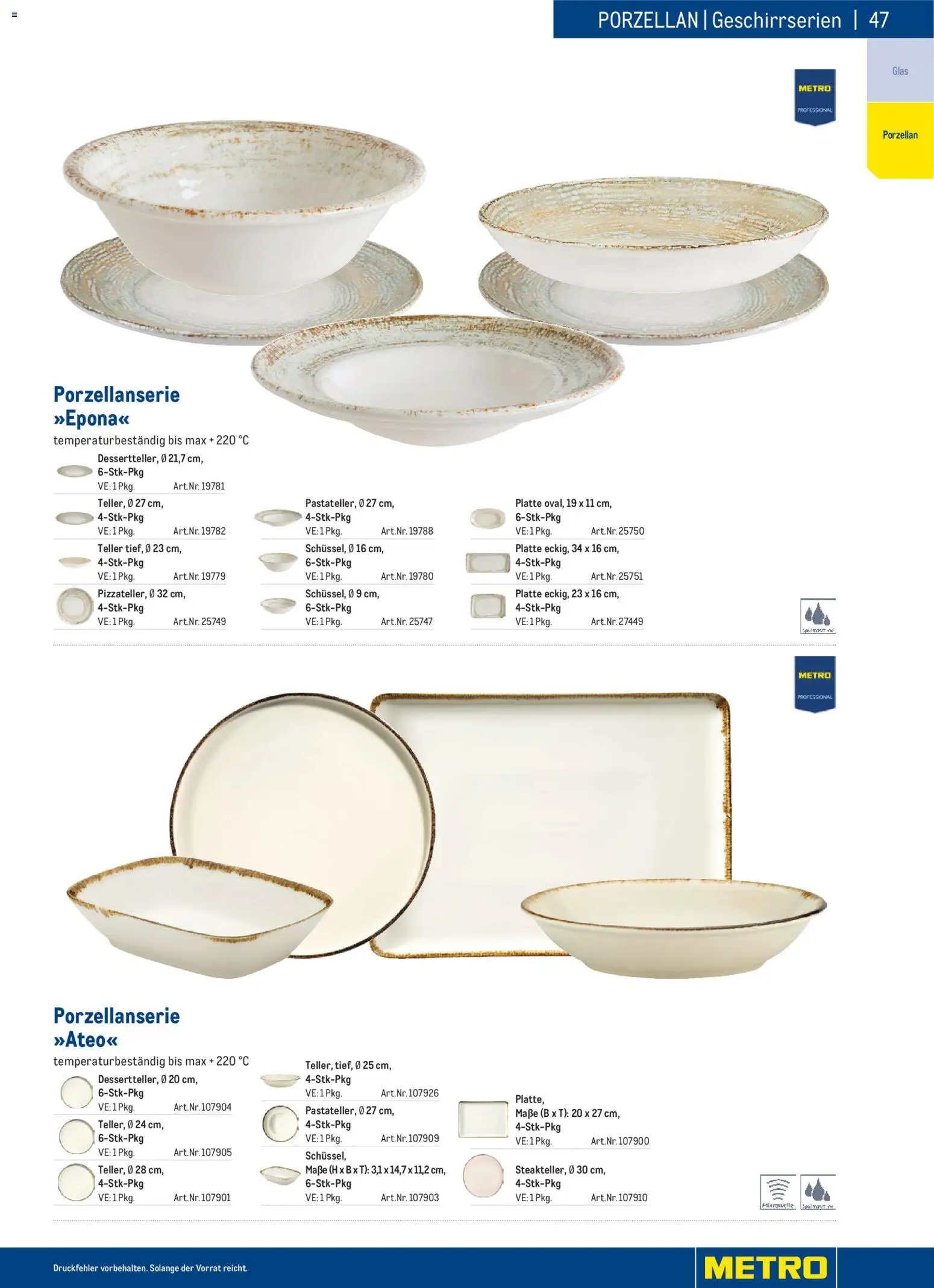 Metro angebote Gastro Non-Food Katalog gültig ab 01.01.2026 | Seite: 47