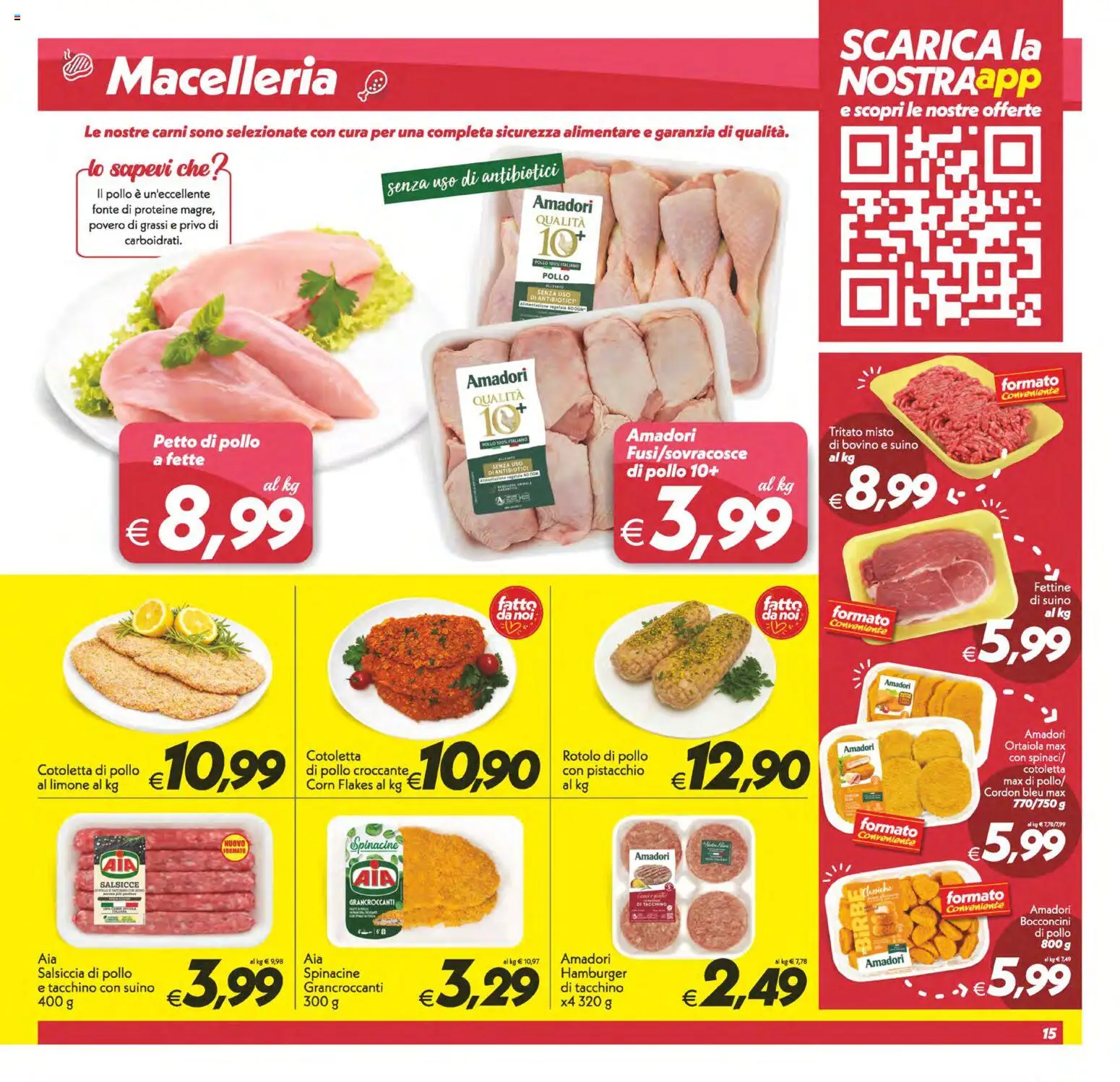 Volantino SuperConveniente del 22/09/2026 | Pagina: 15 | Prodotti: Bovino, Pollo, Suino, Tacchino