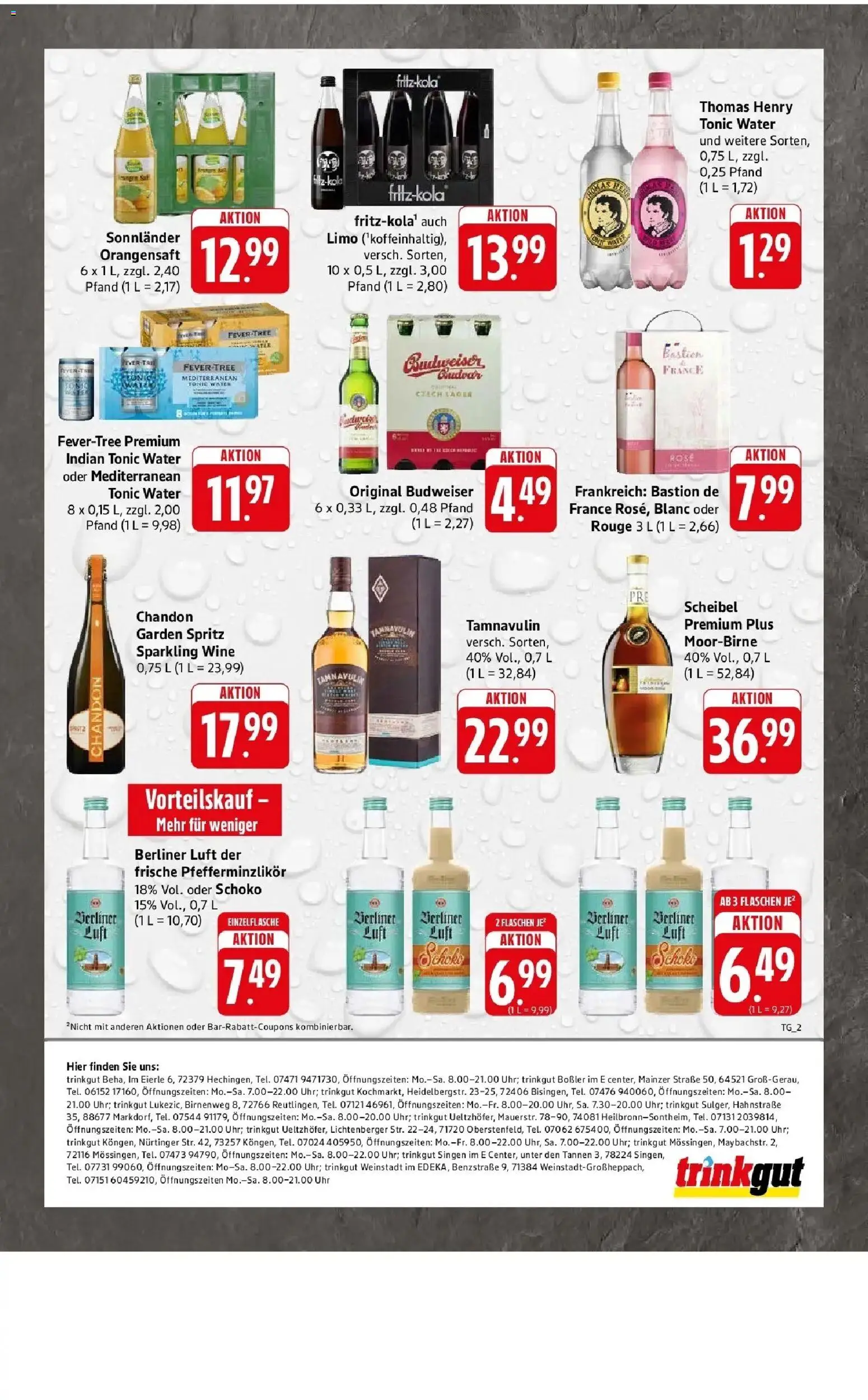 Edeka Prospekt Mössingen (ab 24.08.2026) » Angebote Online | Seite: 53 | Produkte: Berliner, Rouge, Orangensaft, Budweiser