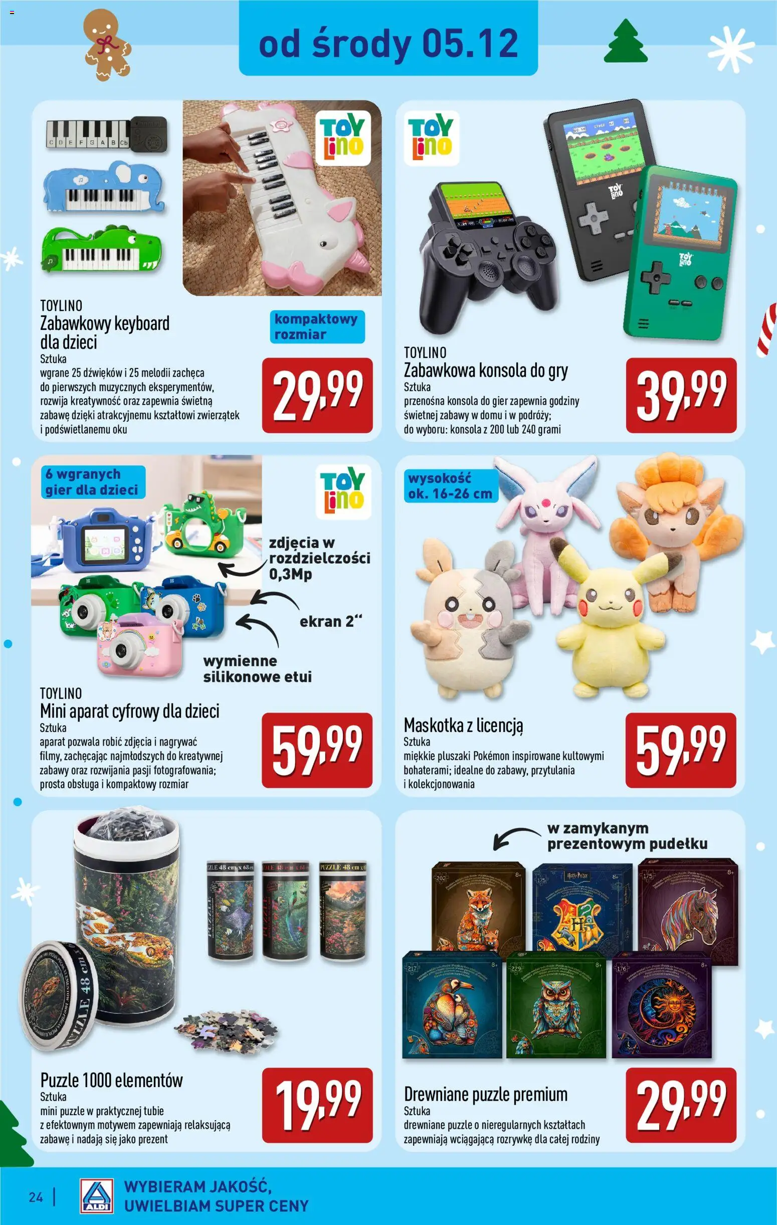 Aldi gazetka - Zabawki dla każdego od 31.10.2026 | Strona: 24 | Produkty: Konsola do gier, Puzzle, Gry, Konsola