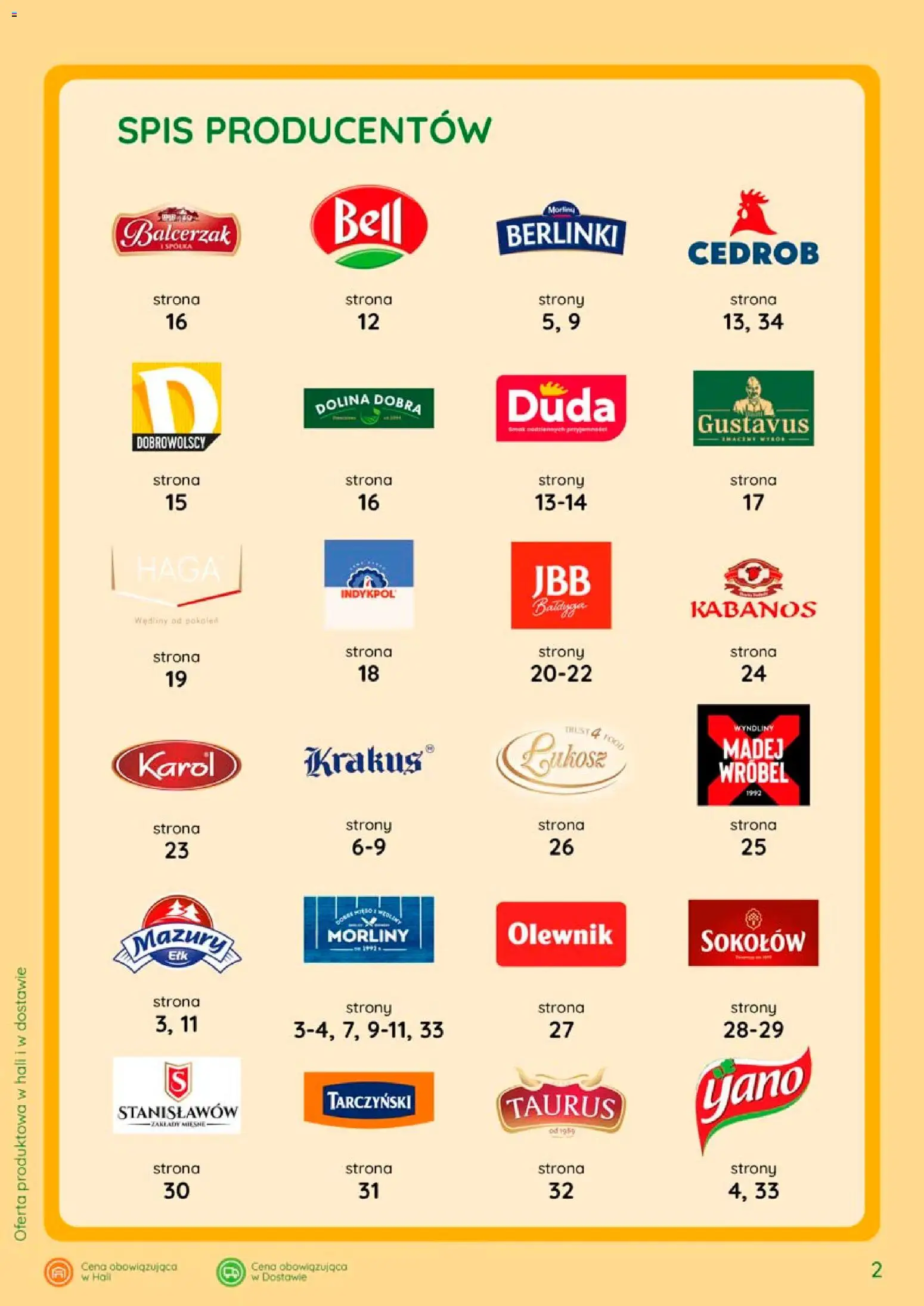 Eurocash gazetka - Katalog Wędlin od 06.08.2026 | Strona: 2 | Produkty: Bell, Kabanos, Berlinki, Wędliny