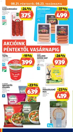HOLLAND GOUDA SAJT, 450 g/csomag, 2 086,67 Ft/kg - amely érvényes a következő dátumtól: 2026.08.21. | Oldal: 16