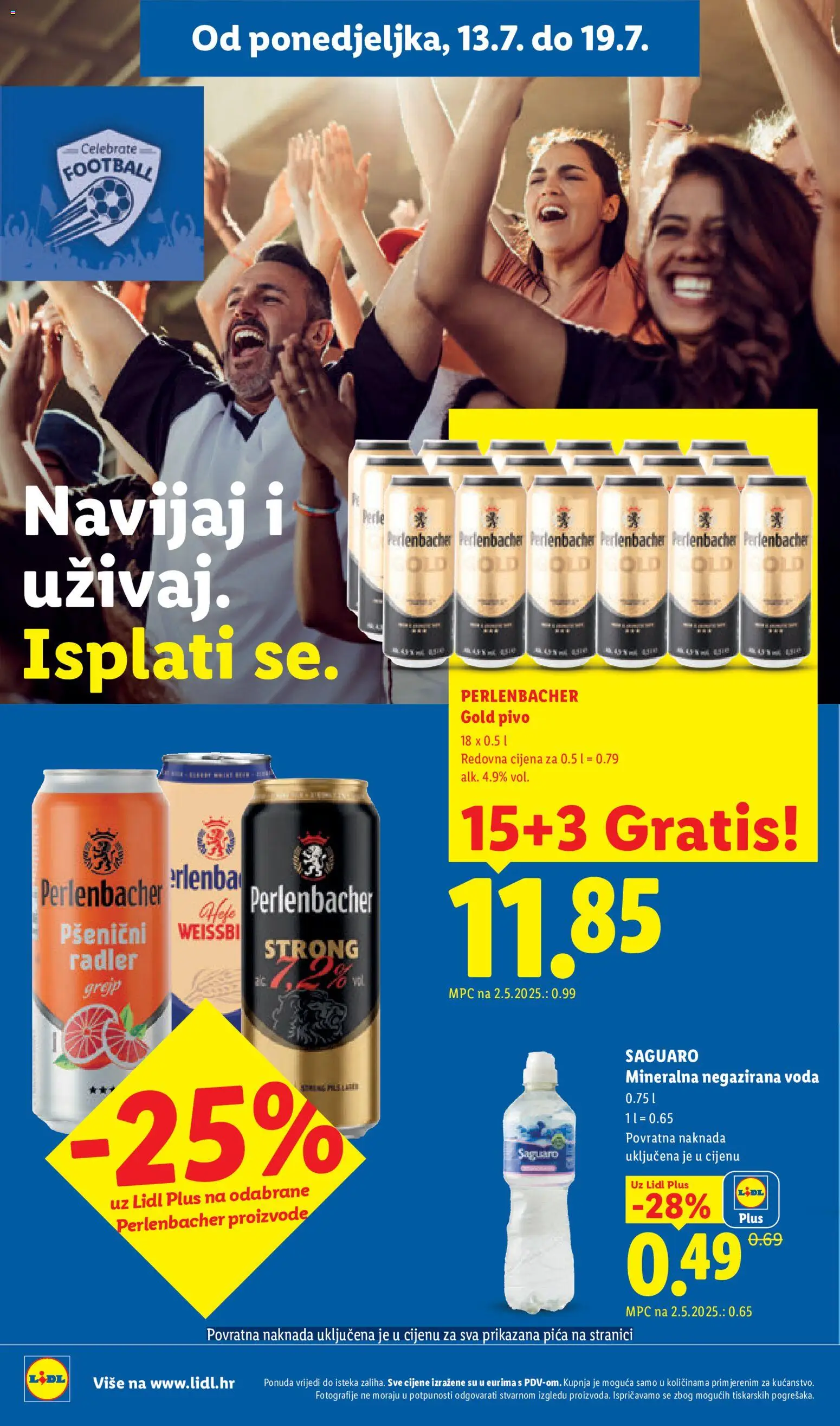 Lidl katalog | vrijedi od 13.07.2026 | Stranica: 14 | Proizvodi: Radler, Pica, Grejp, Voda