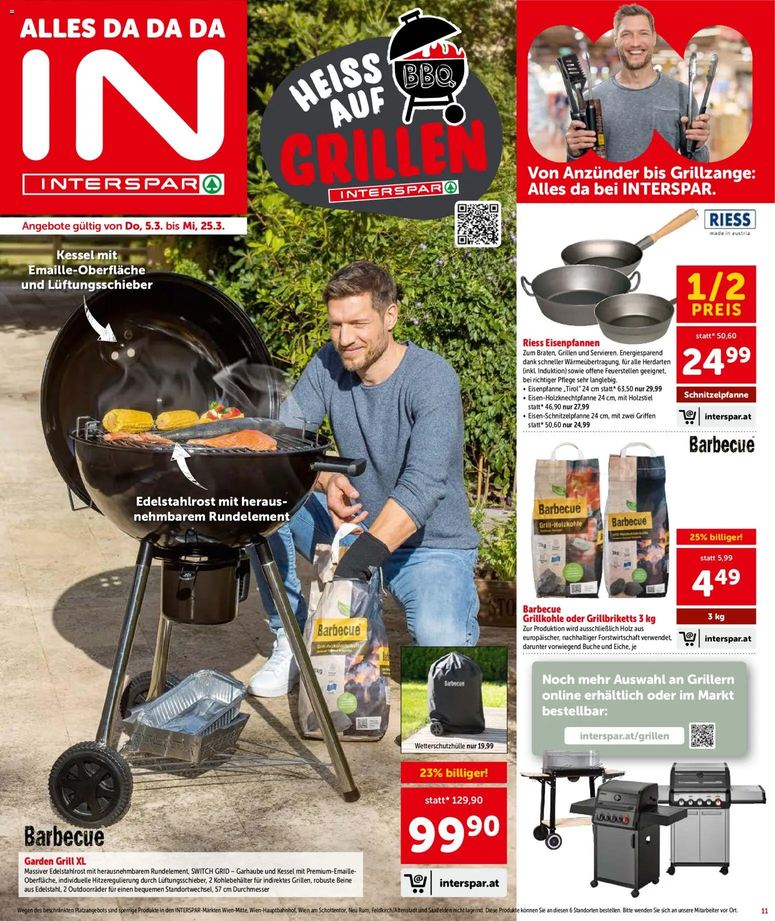 Interspar Flugblatt - Wien gültig ab 05.03.2026 | Seite: 11 | Produkte: Grill