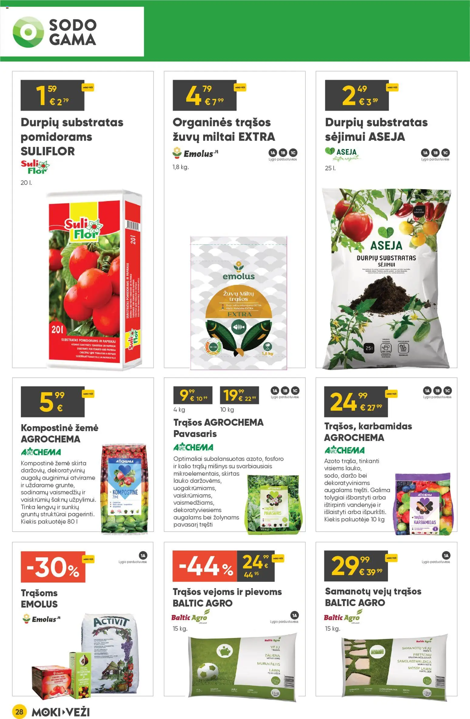 MOKI VEŽI akcijos nuo 05.03.2026 | Puslapis: 28 | Prekių: Paprika, Miltai