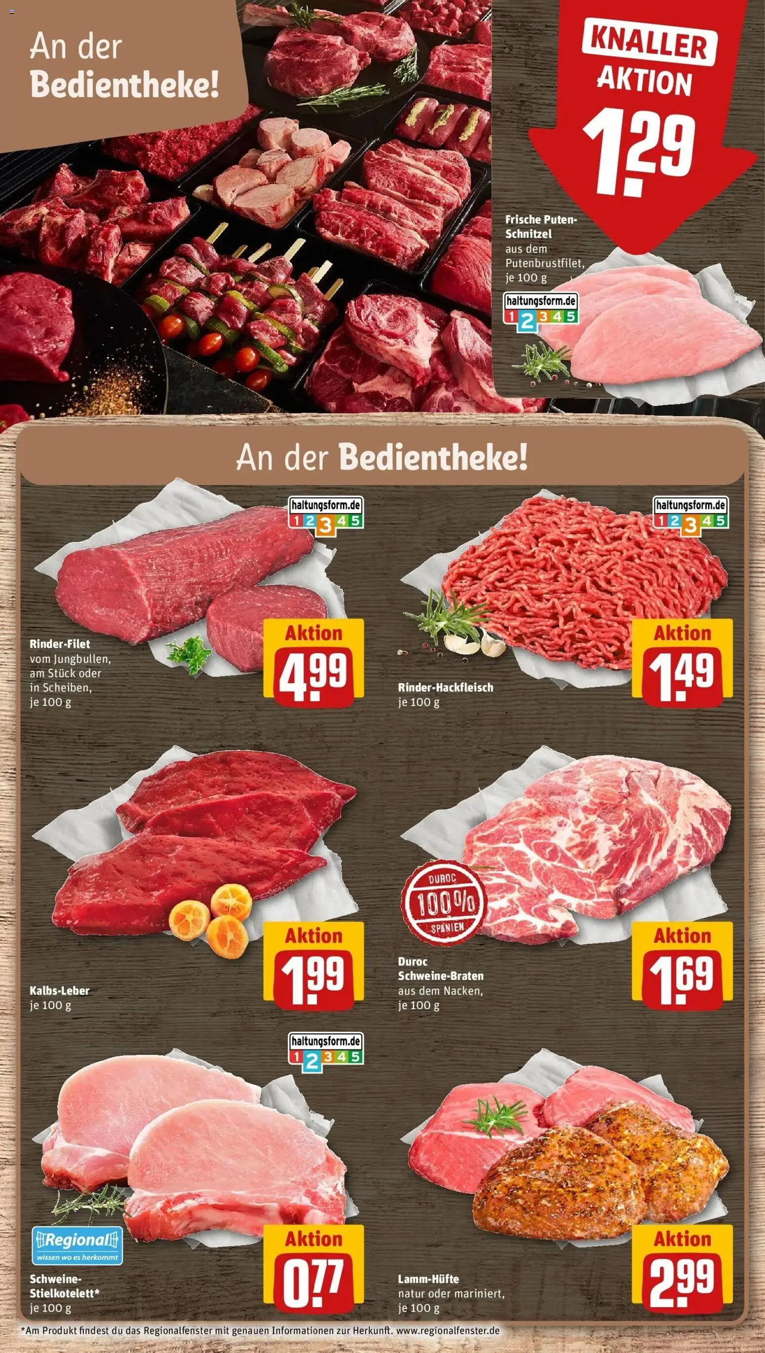 REWE Prospekt ab 31.08.2026 zum Blättern » Angebote | Seite: 8 | Produkte: Rinderfilet, Schnitzel, Kalbsleber